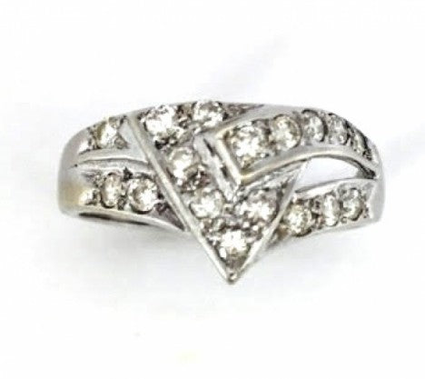 White Gold Diamond Cluster Ring – Empire Diamond