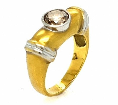 Yellow Gold Chocolate Diamond Ring – Empire Diamond