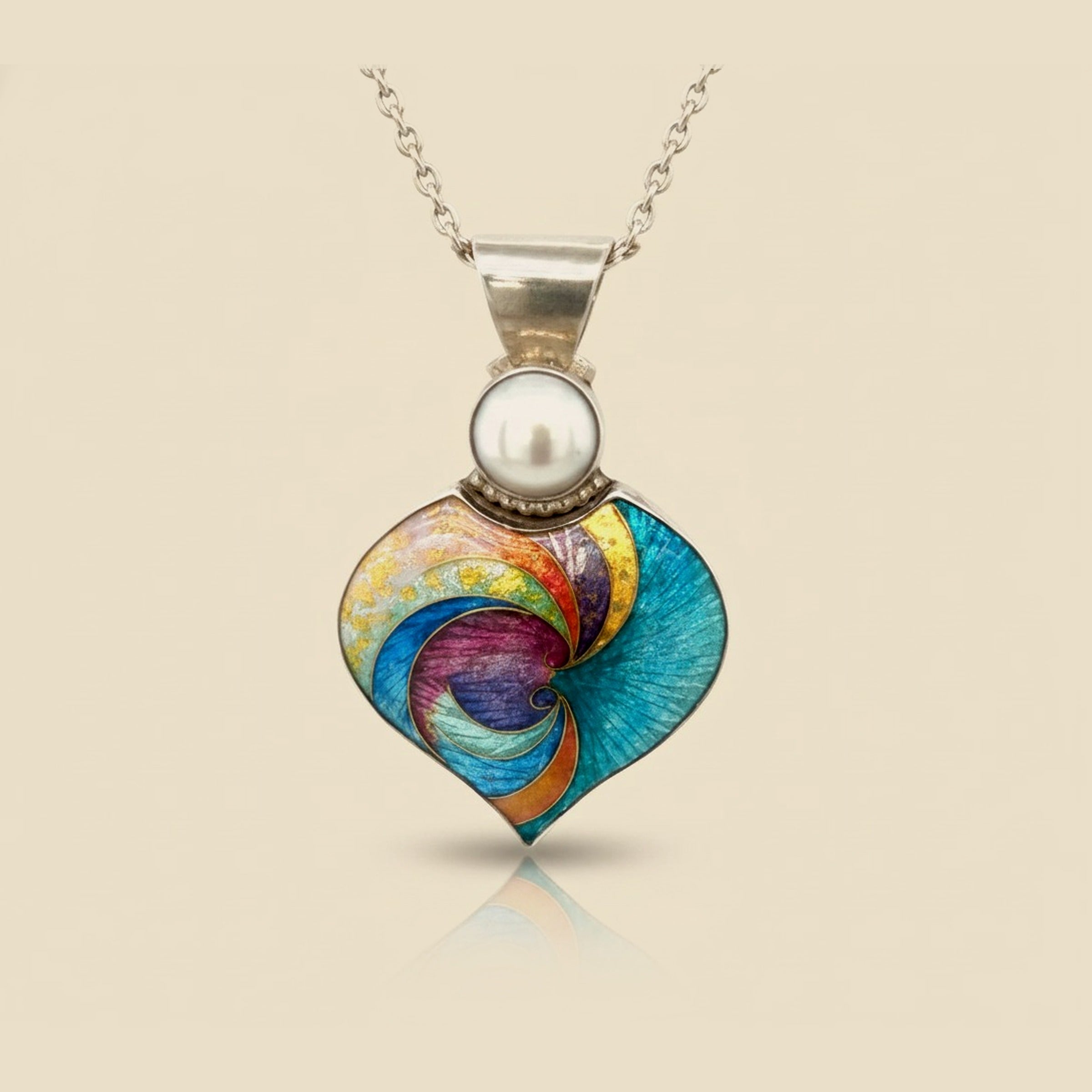 Alexa & Peter Smarsh "Ocean Wave Pearl Pendant