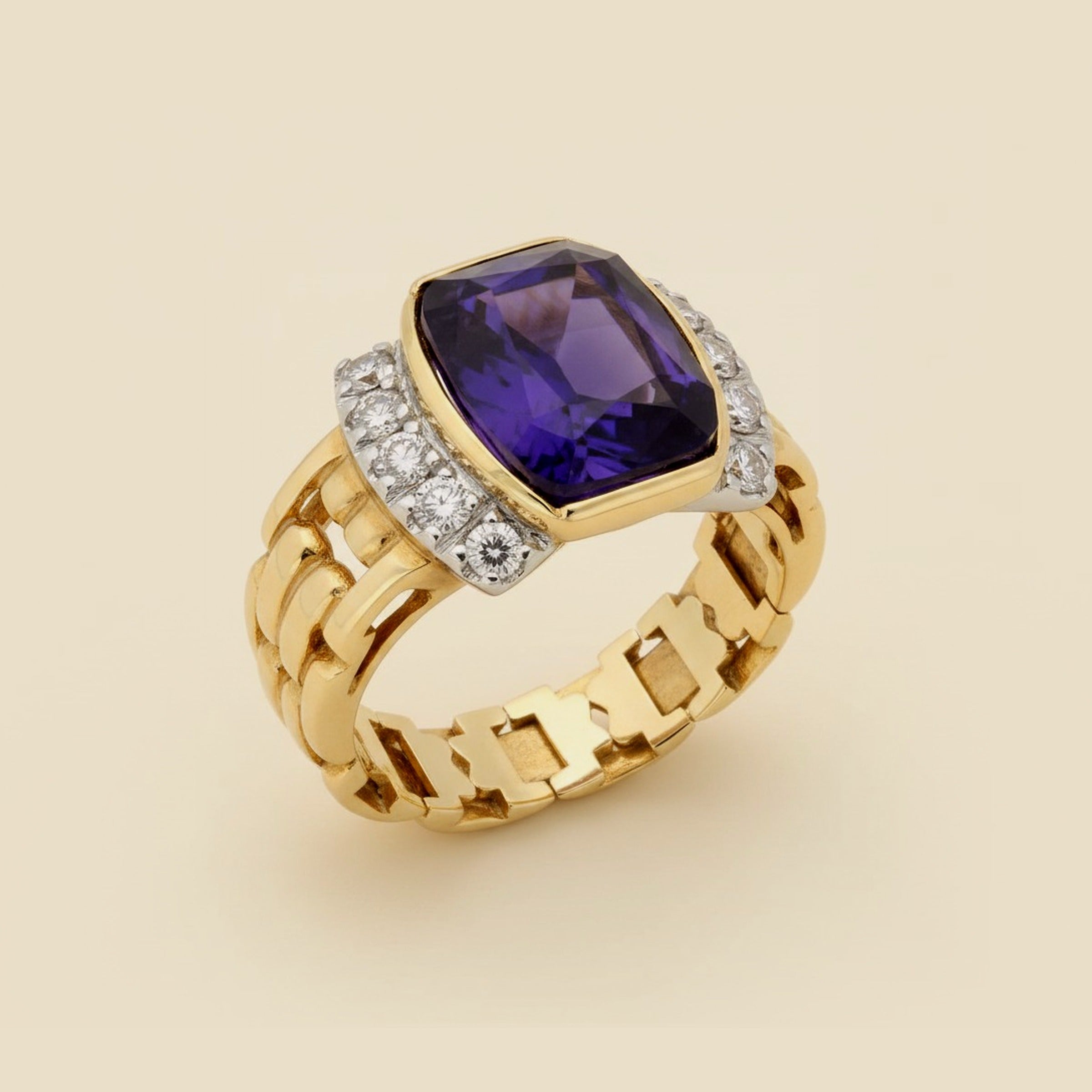 Amethyst and Diamond Ring – Empire Diamond