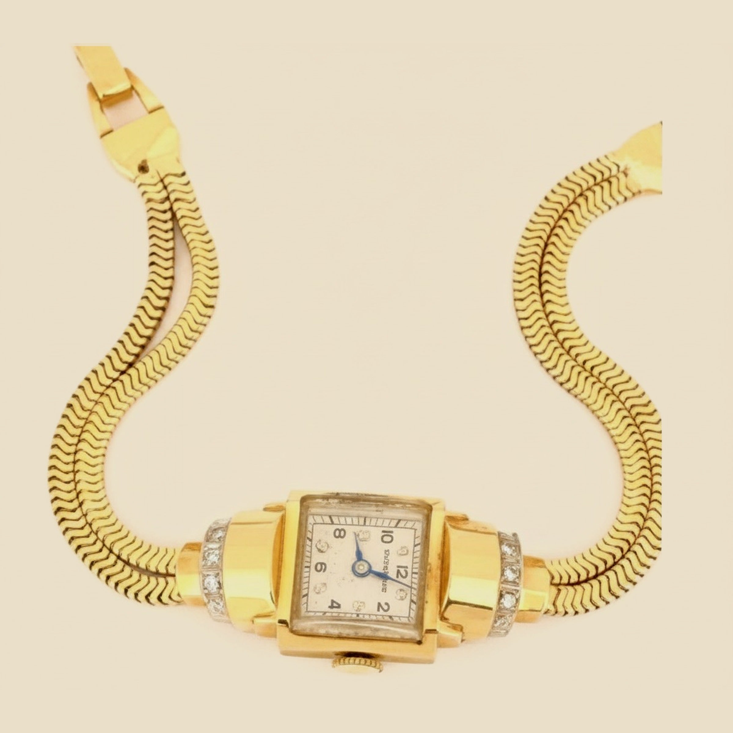 Art Deco "Hyde Park" 14K Ladies Wrist Watch