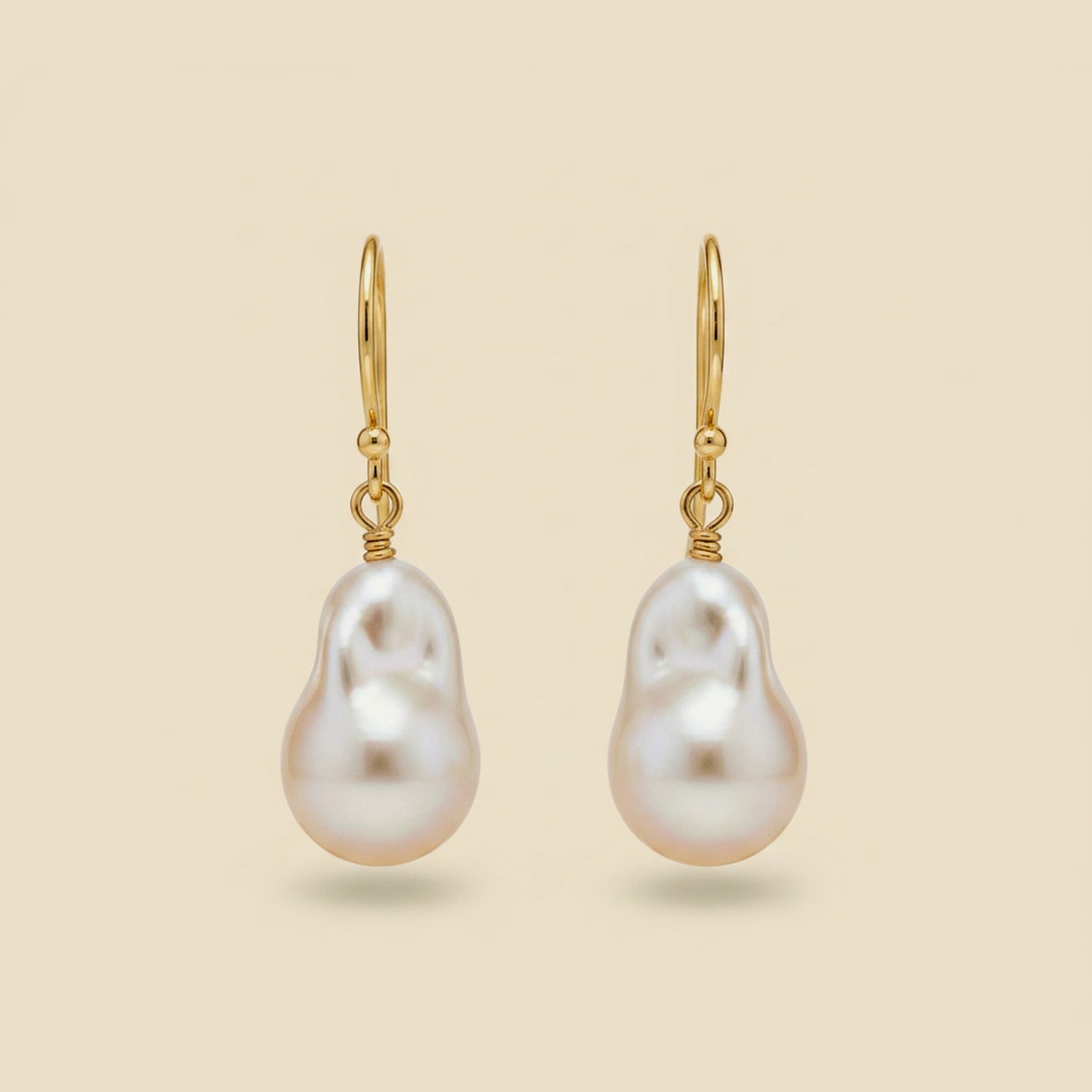 Baroque Fresh Water Pearl Dangling Earrings – Empire Diamond