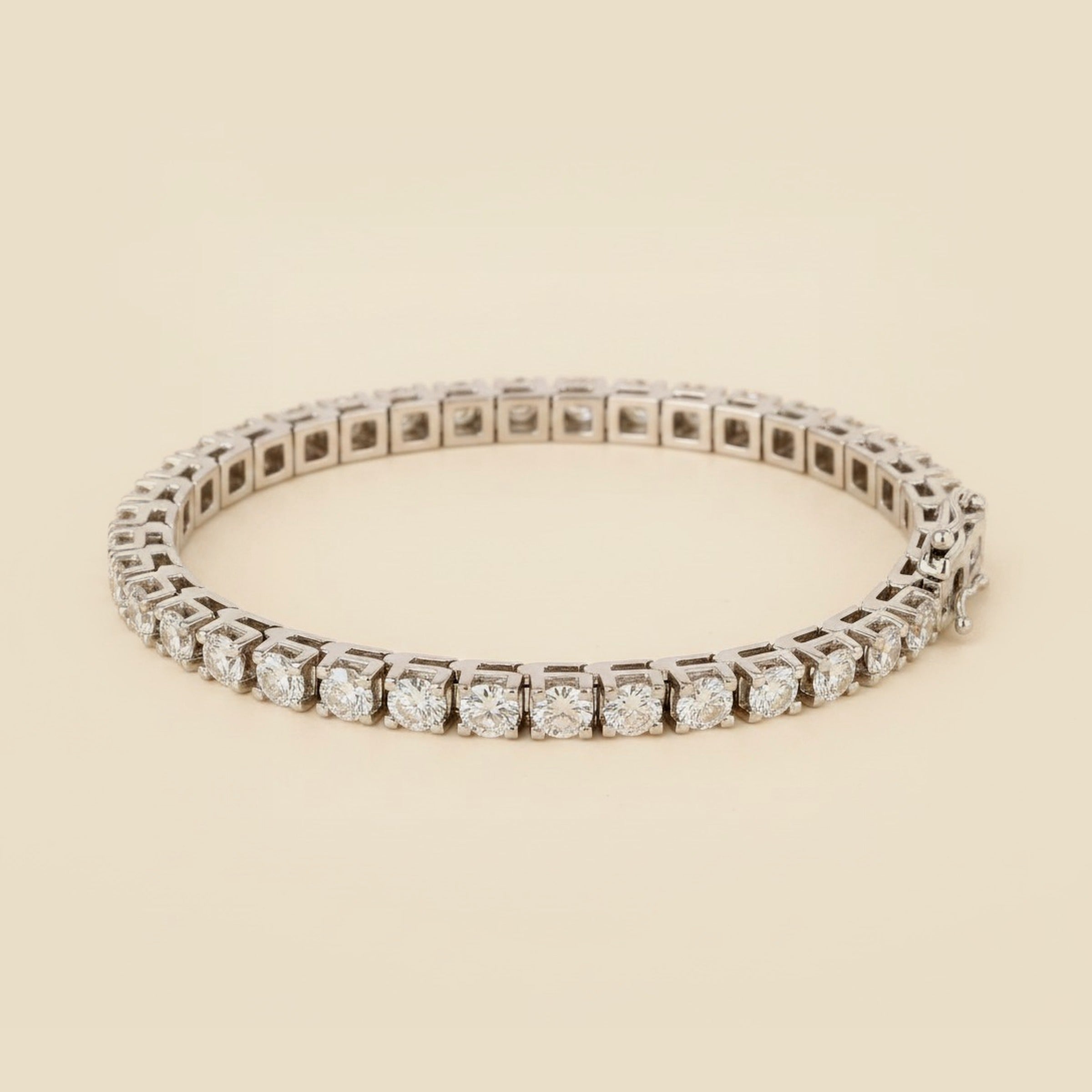 Classic 14K Diamond Line Bracelet – Empire Diamond