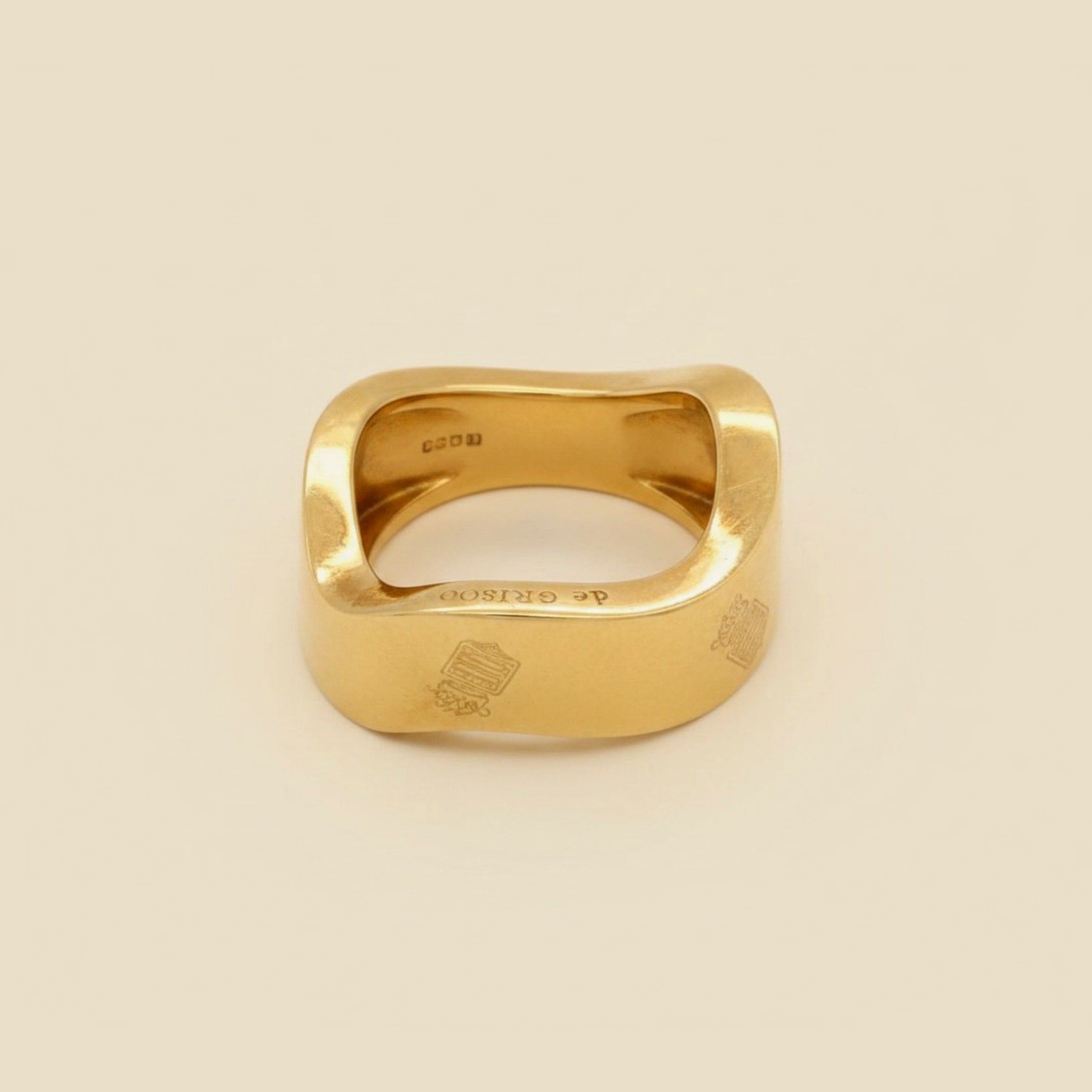 DeGrisogono 18K Wavy Band Ring – Empire Diamond – view 2