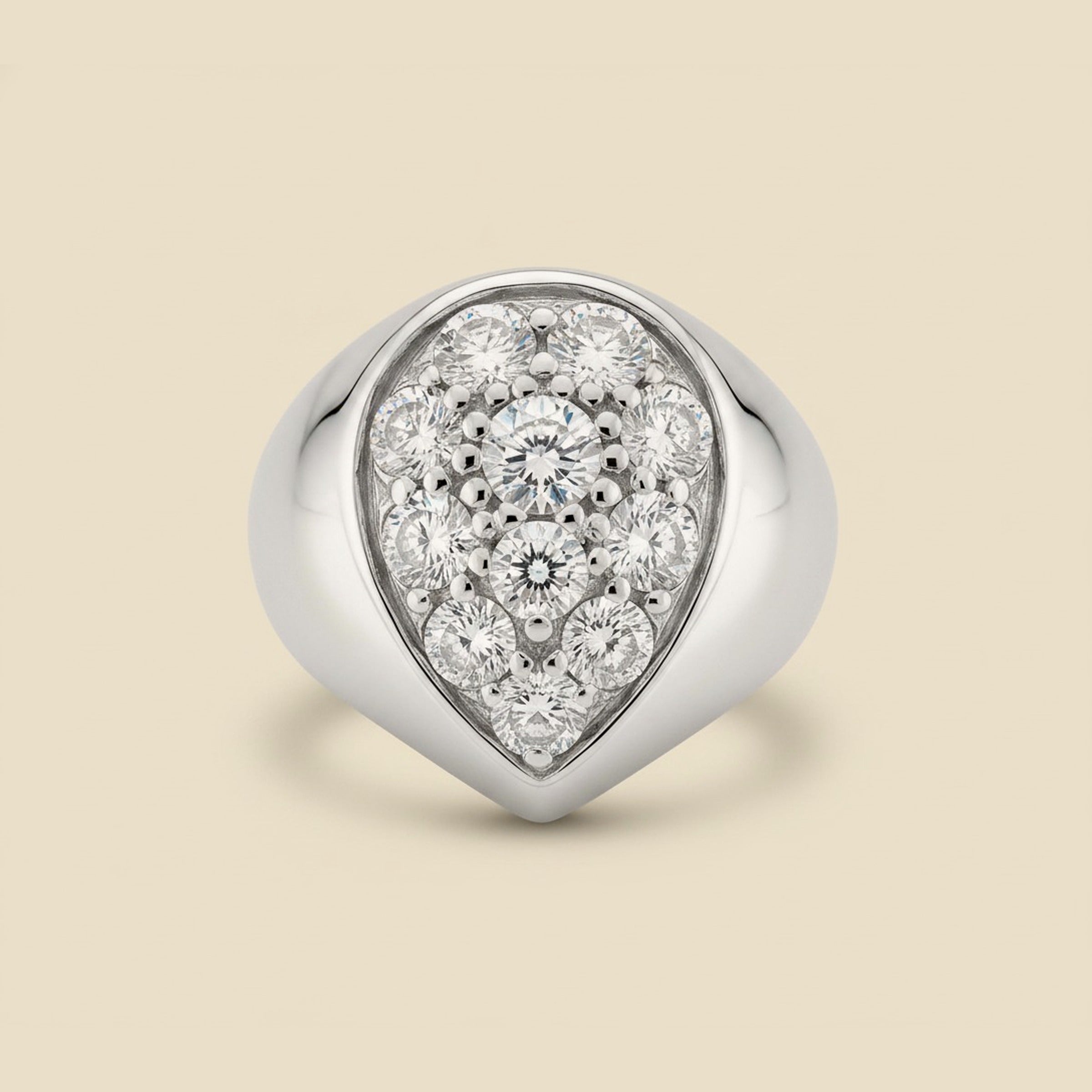 Gents 1970's Diamond Cluster Ring