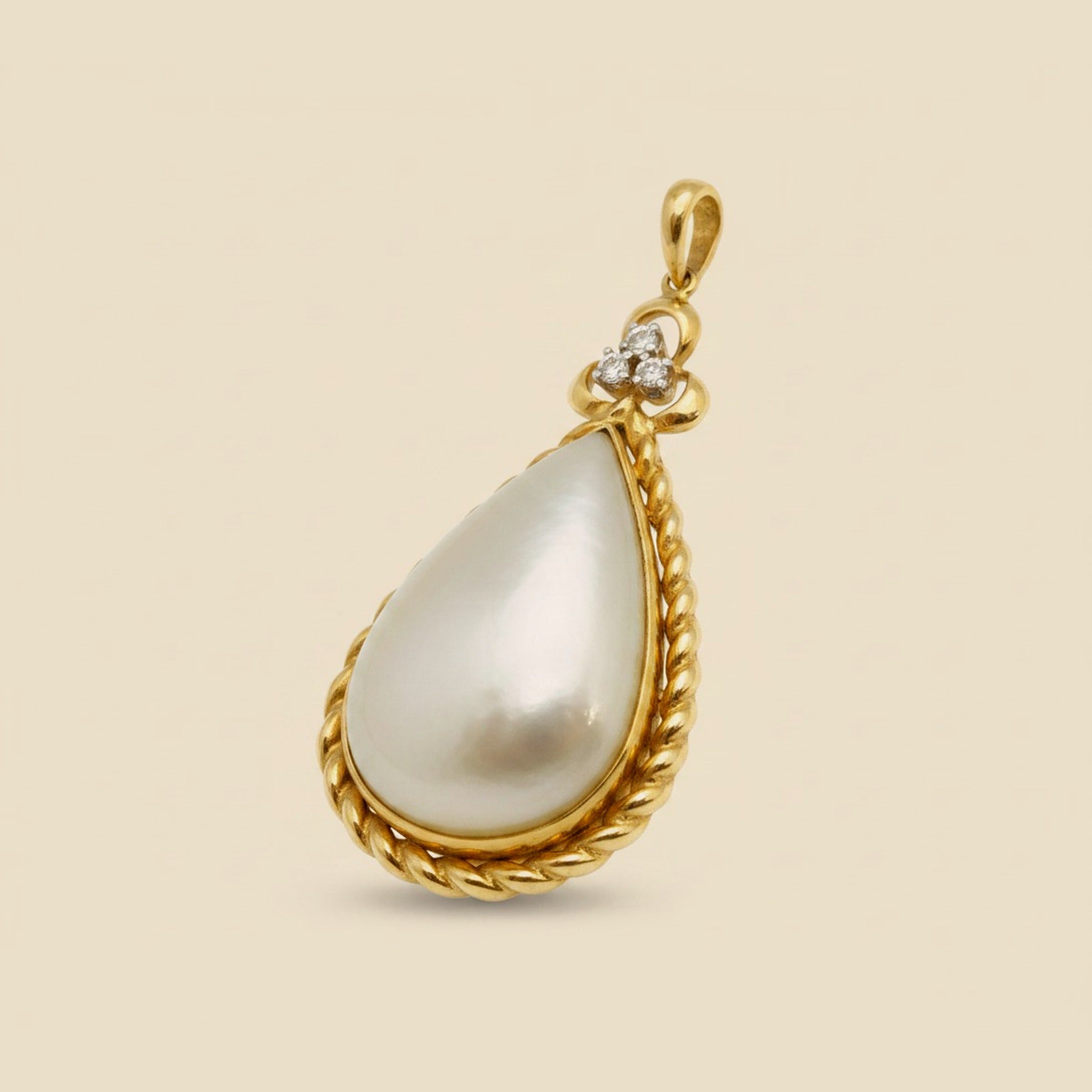 Large Tear-drop Maube Pearl Pendant – Empire Diamond