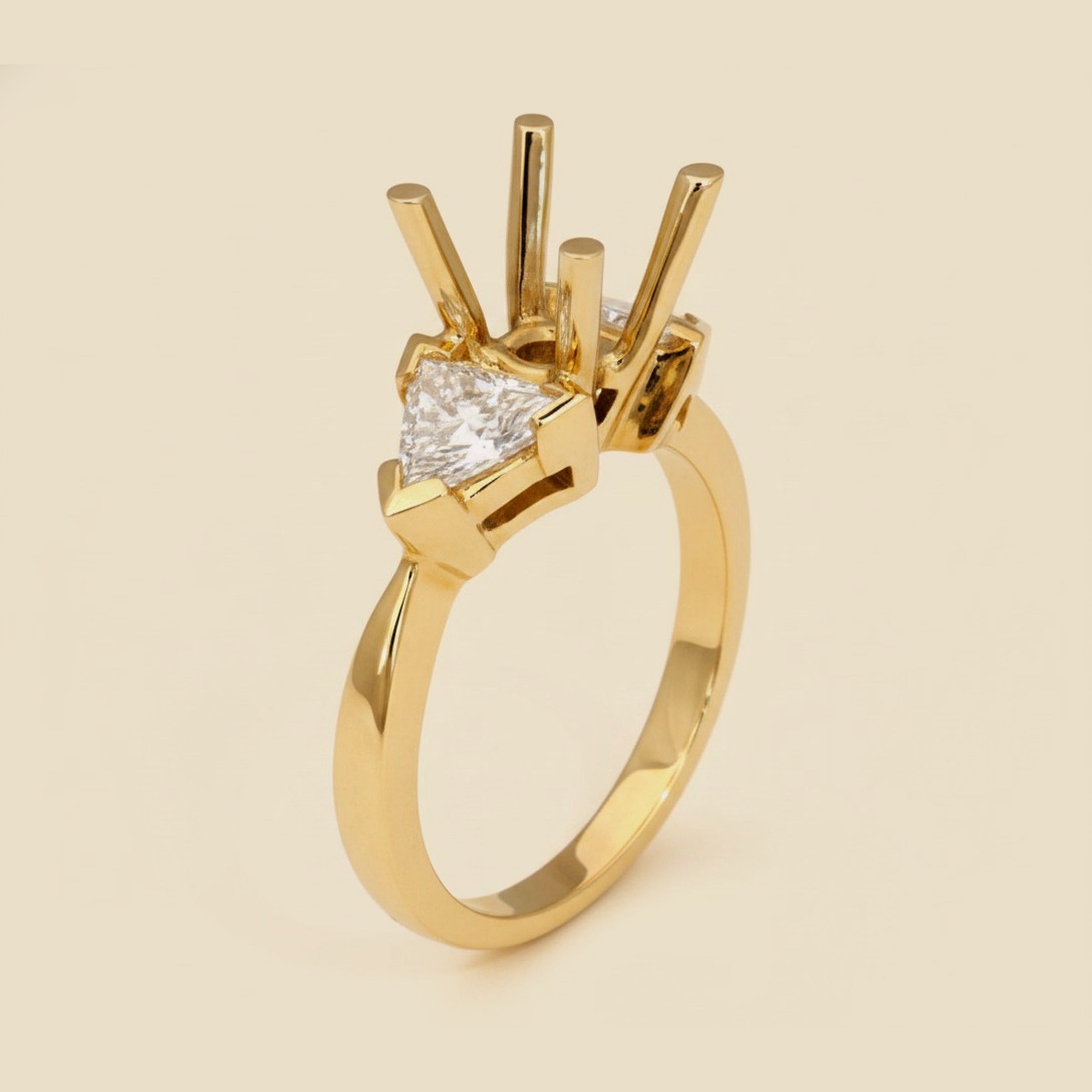 Martin Flyer Yellow Gold Diamond Setting