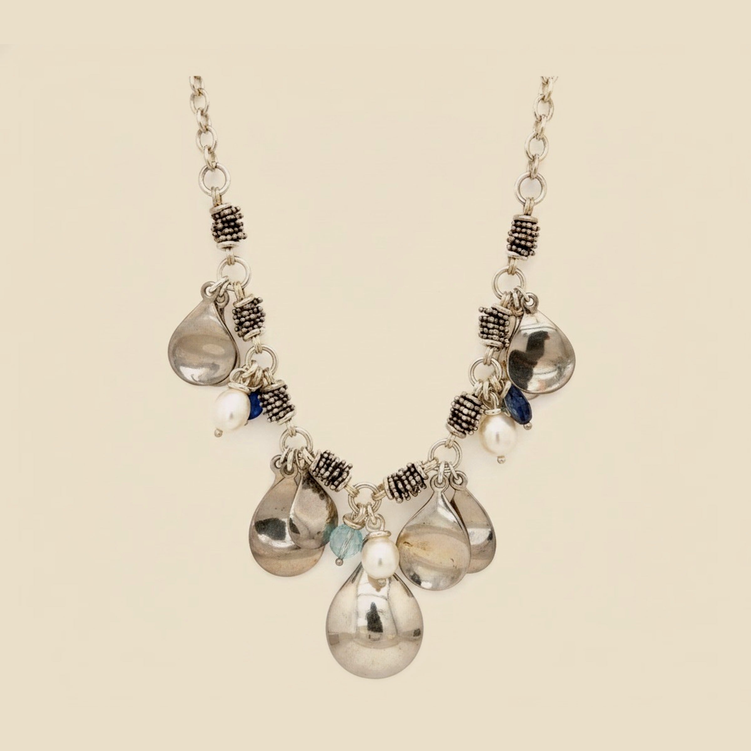Michael Dawkins Sterling Silver Petal Necklace