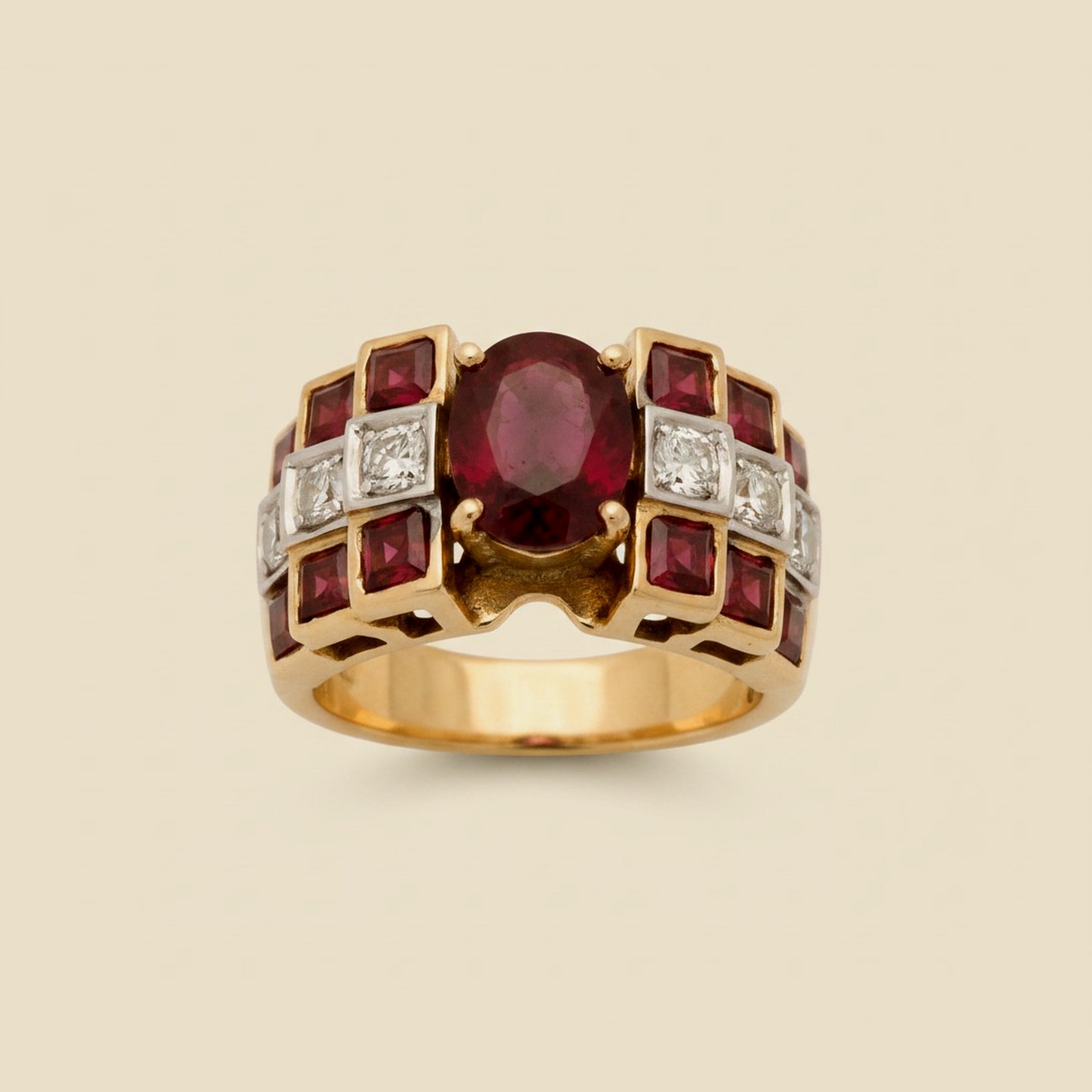 Natural Ruby and Diamond Ring – Empire Diamond – view 2