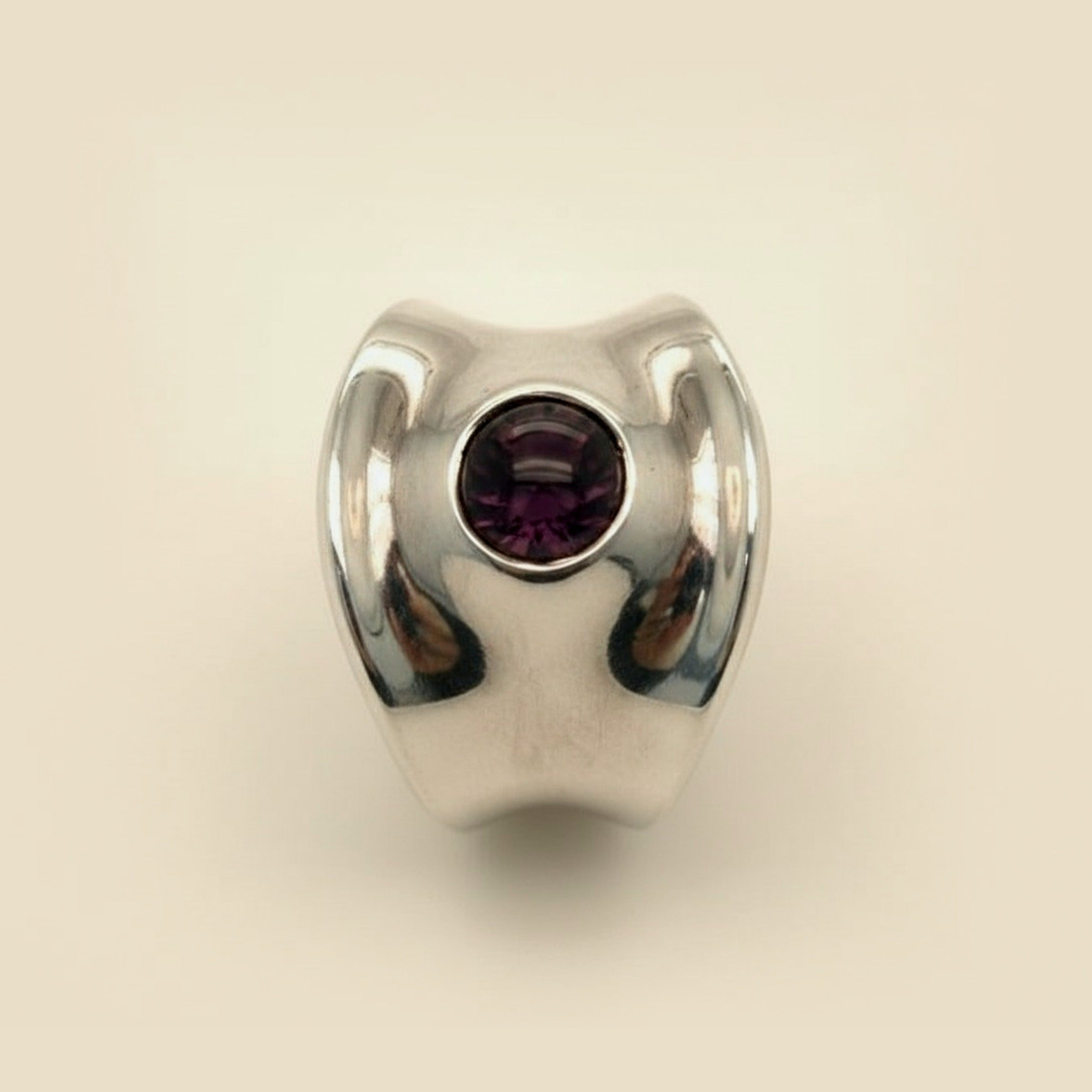 Robert Lee Morris Studio Sterling Silver Ring – Empire Diamond – view 2