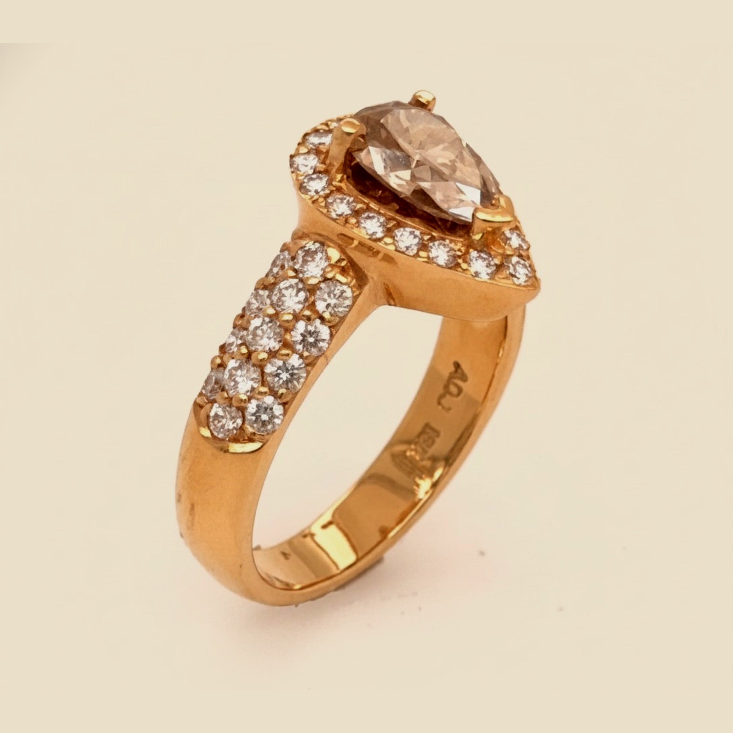 Rose Gold Chocolate Diamond Engagement Ring