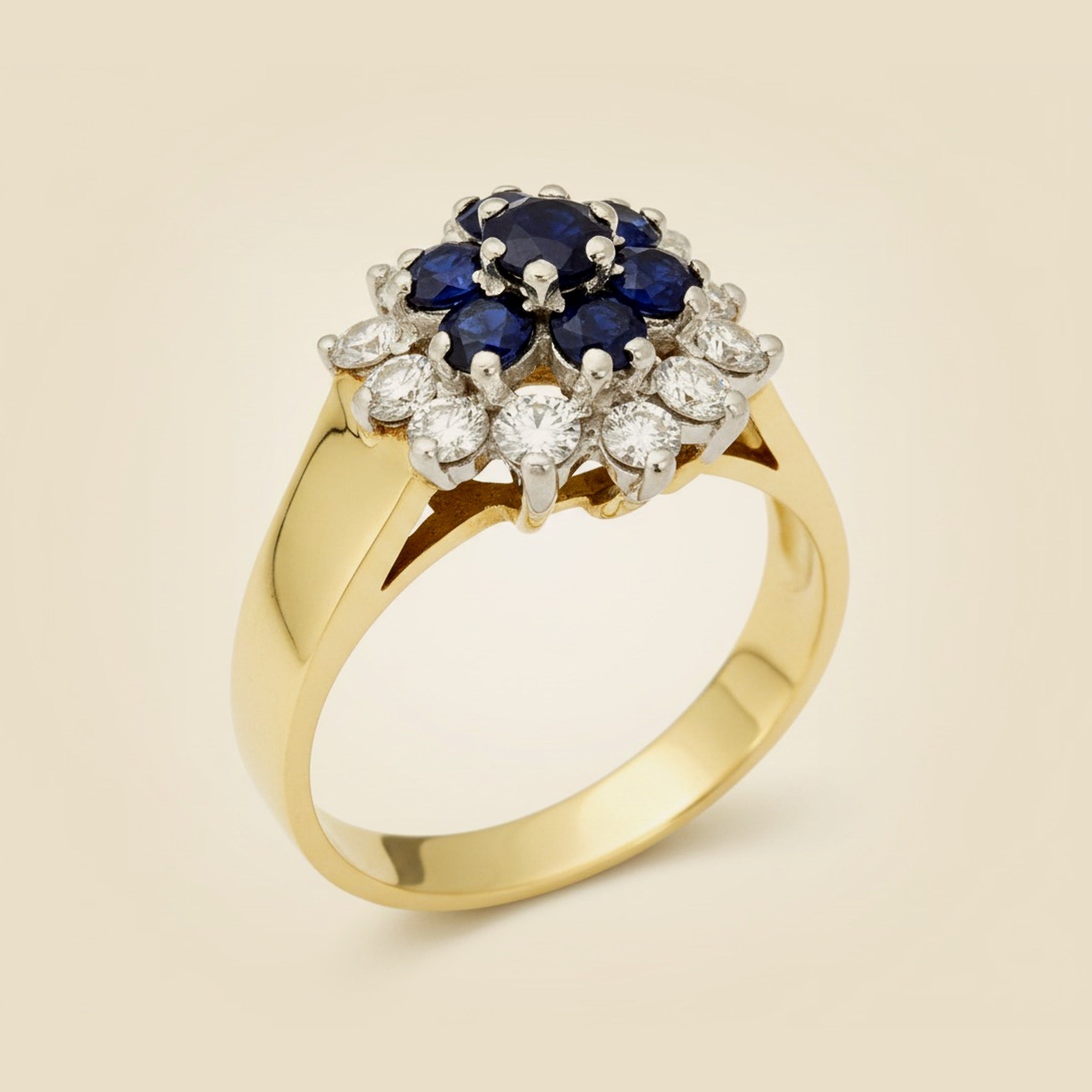 Sapphire & Diamond Cocktail Ring – Empire Diamond