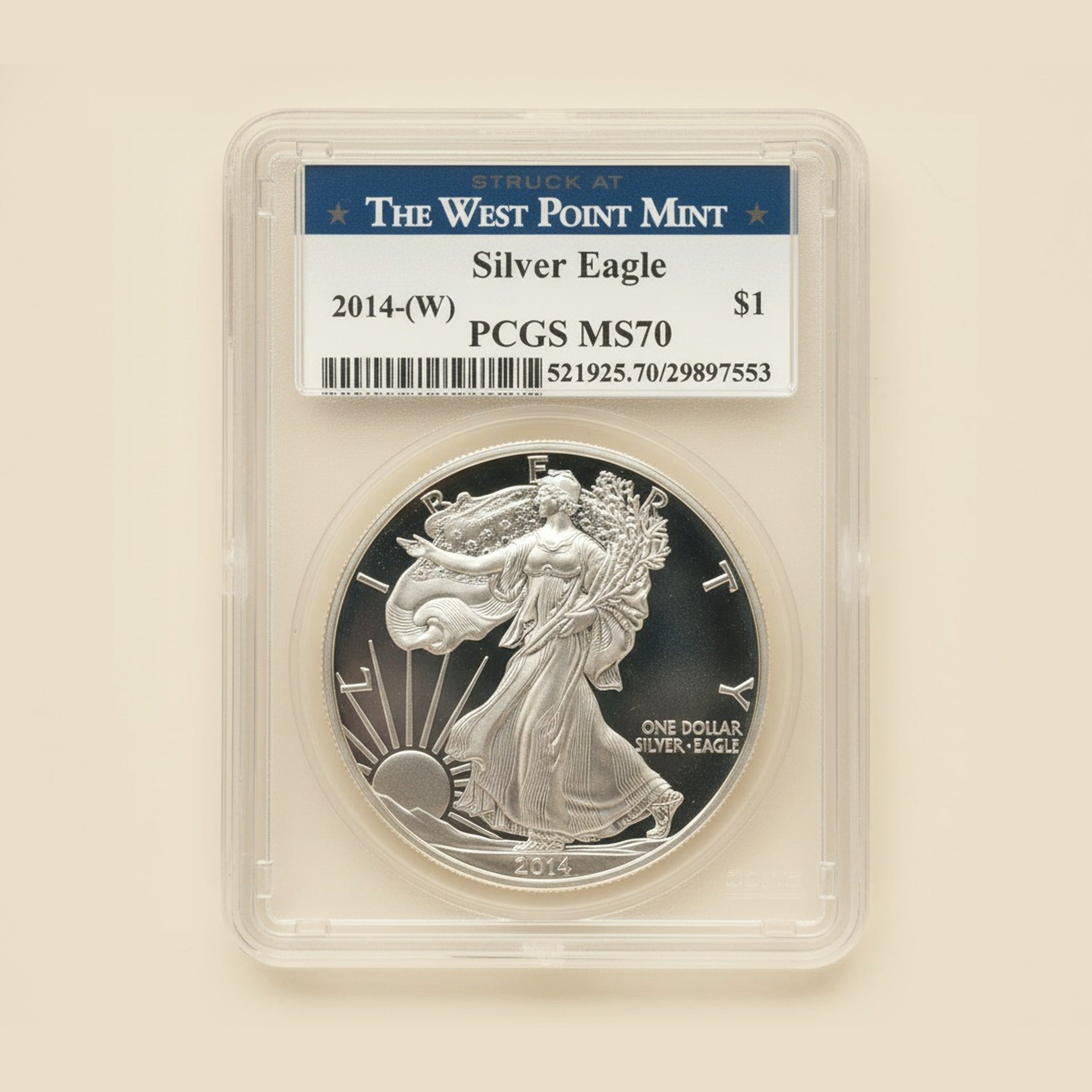 Set of 20 2014 West Point MS-70 Blue Label PCGS