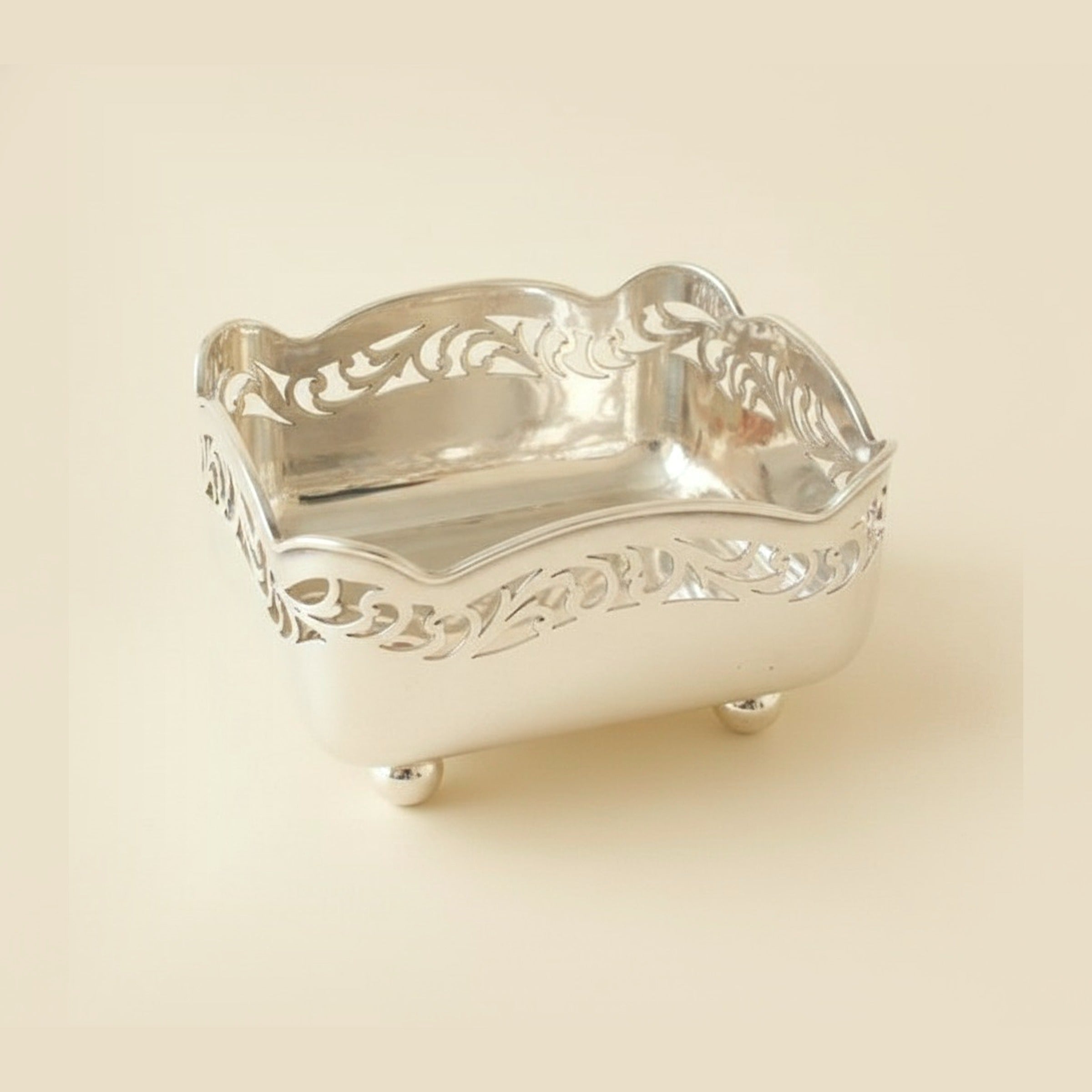 Sterling Silver Square Candy Bowl