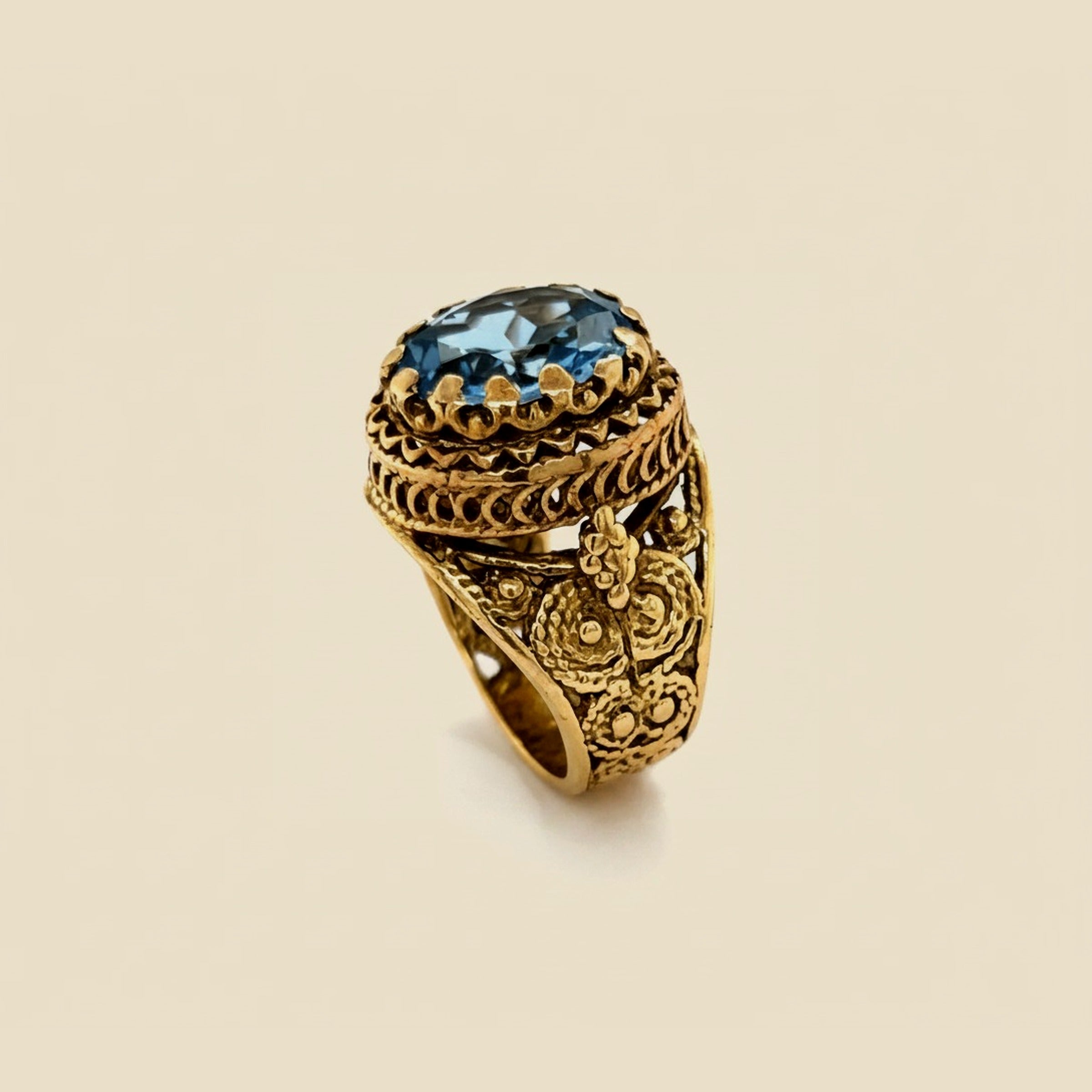 Synthetic Spinal Cocktail Ring – Empire Diamond