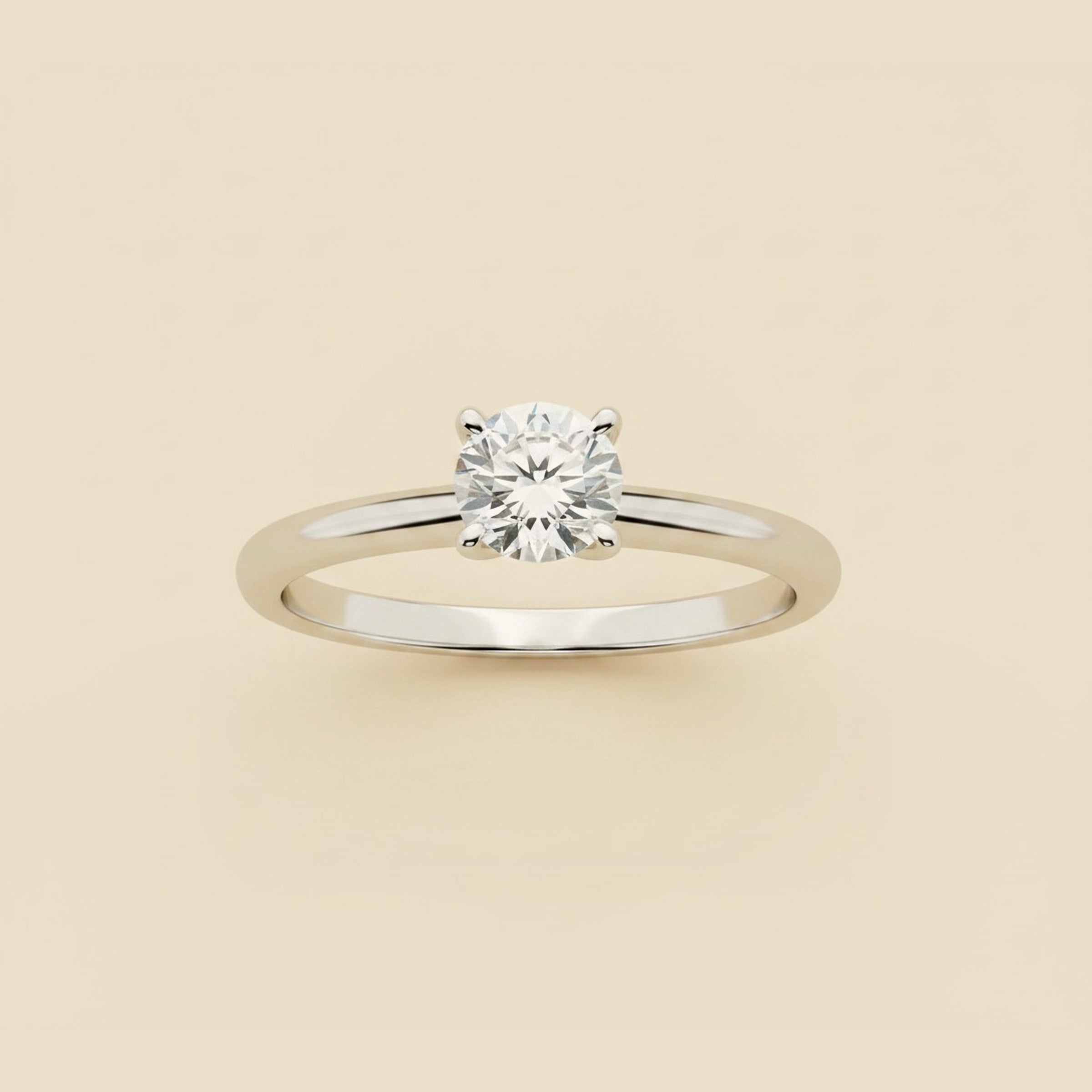 Tiffany & Co. 6 Prong Platinum Diamond Engagement Ring