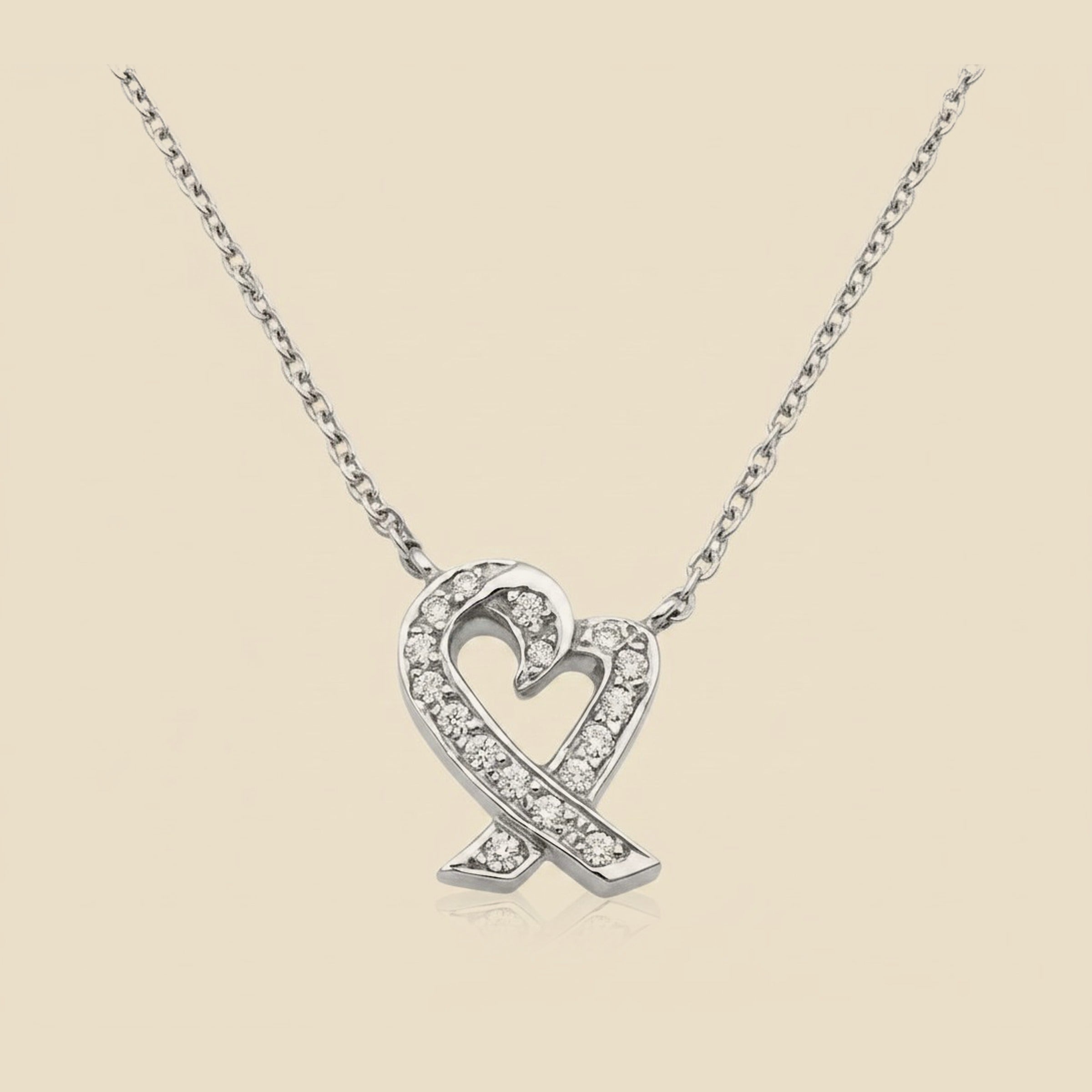 Tiffany & Co. Platinum Paloma Picasso Diamond Loving Hearts – Empire Diamond
