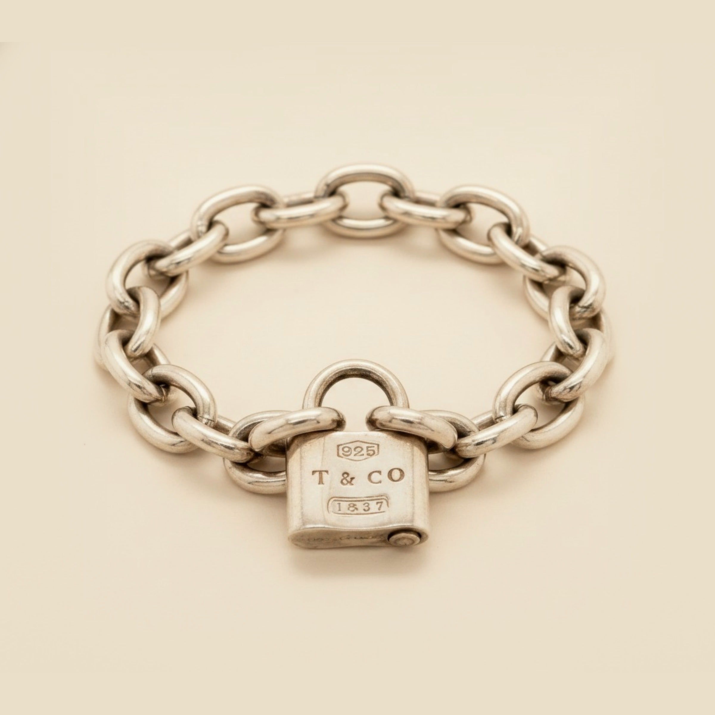 Tiffany & Co. Silver Padlock Bracelet