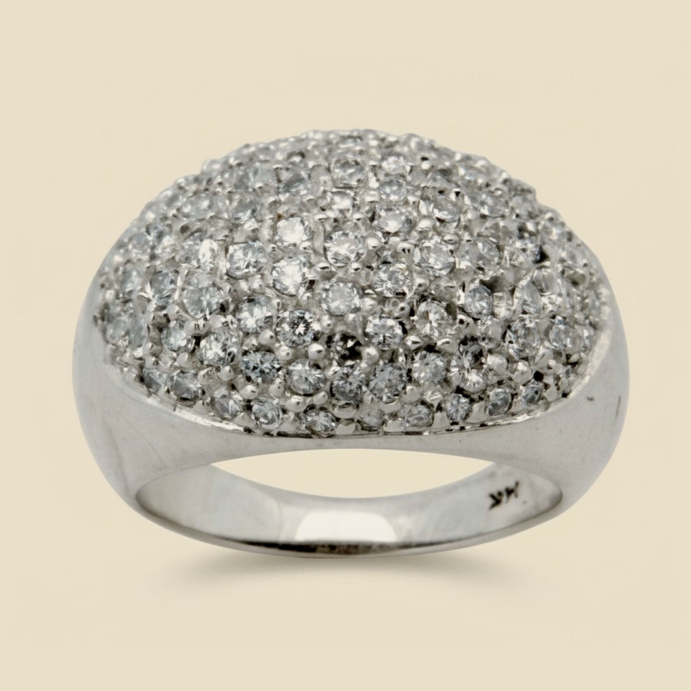 White Gold Diamond Cluster Ring – Empire Diamond
