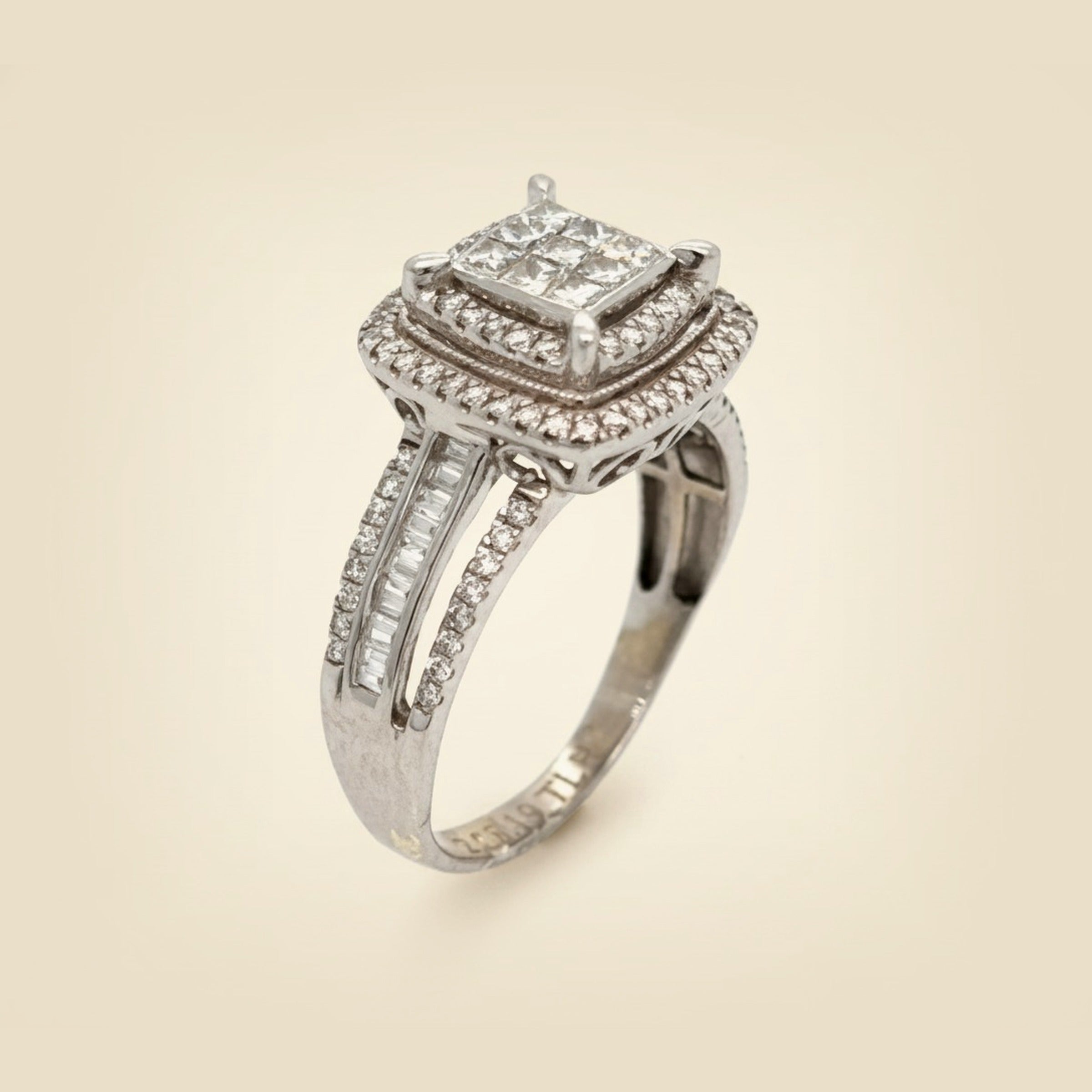 White Gold Diamond Cocktail Ring – Empire Diamond