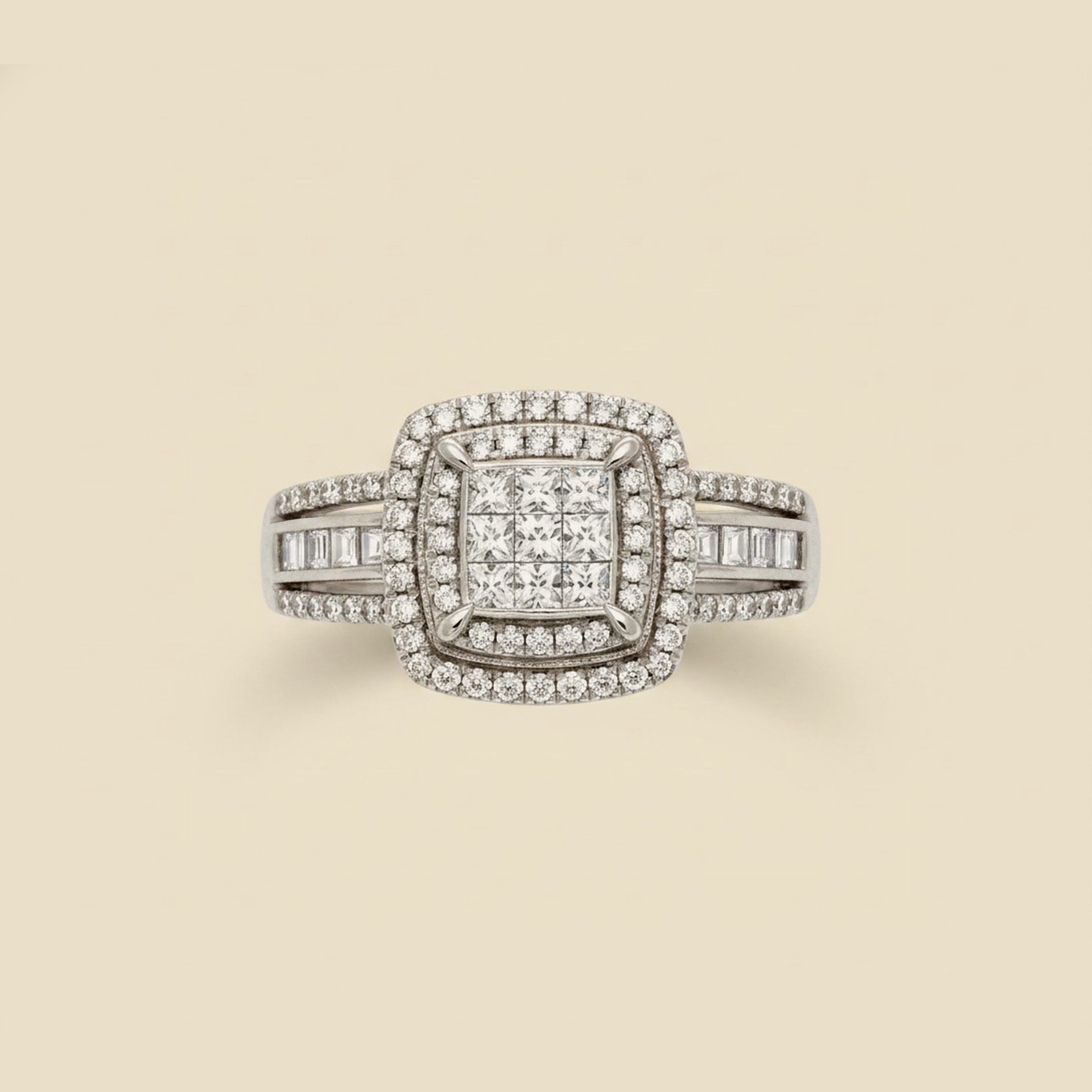 White Gold Diamond Cocktail Ring – Empire Diamond – view 2