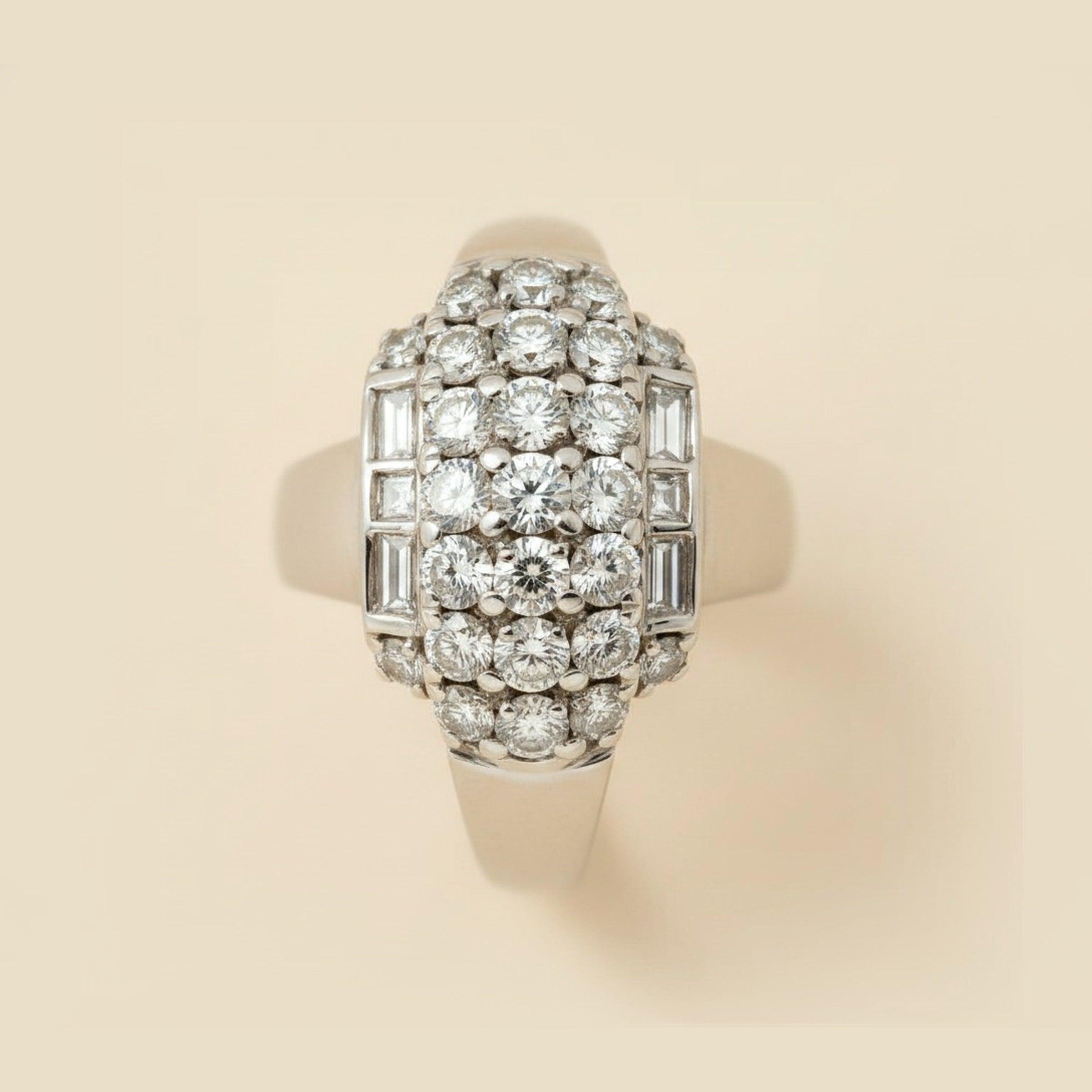 White Gold Diamond Cocktail Ring – Empire Diamond – view 2