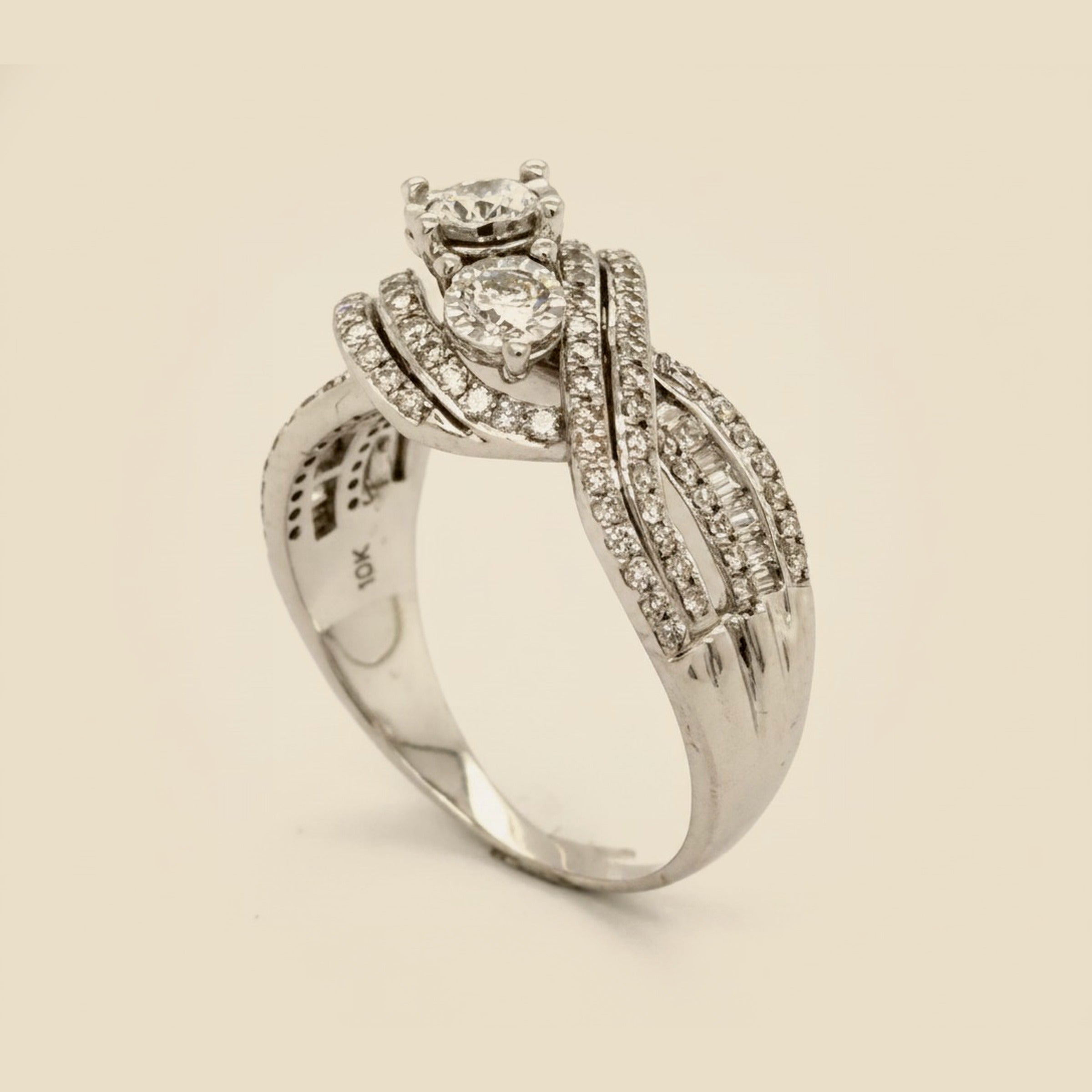 White Gold Diamond Engagement Ring