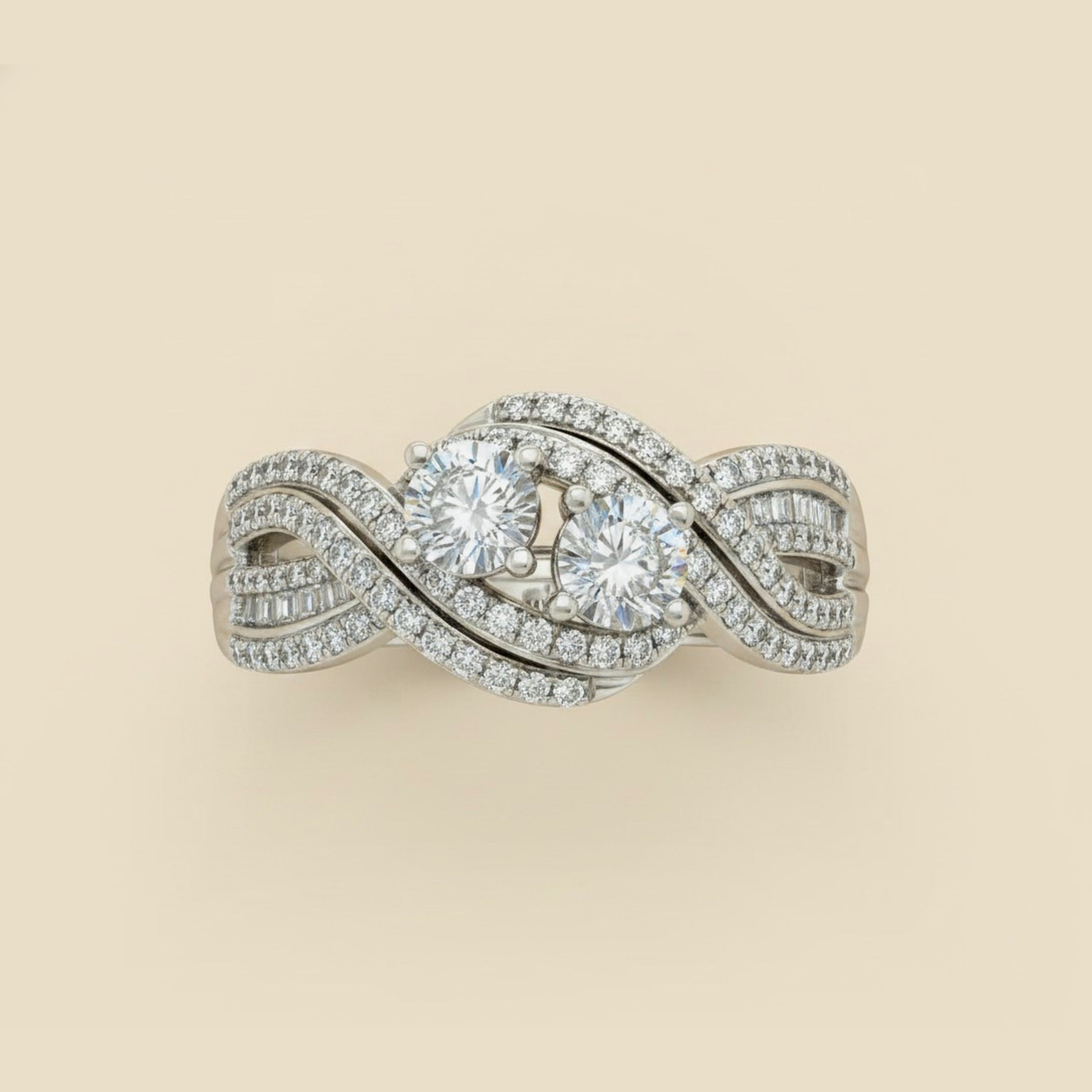White Gold Diamond Engagement Ring