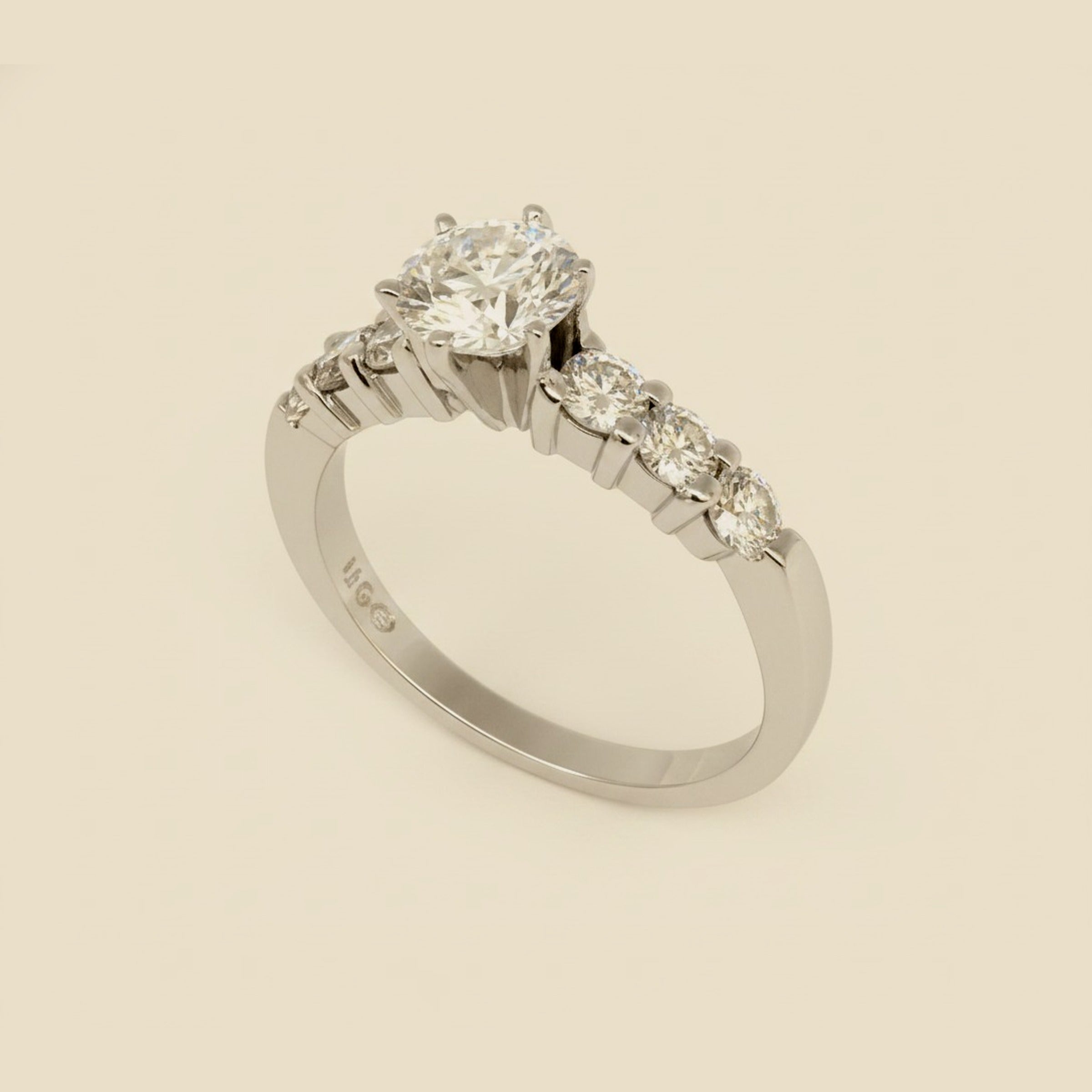 White Gold Diamond Engagement Ring – Empire Diamond