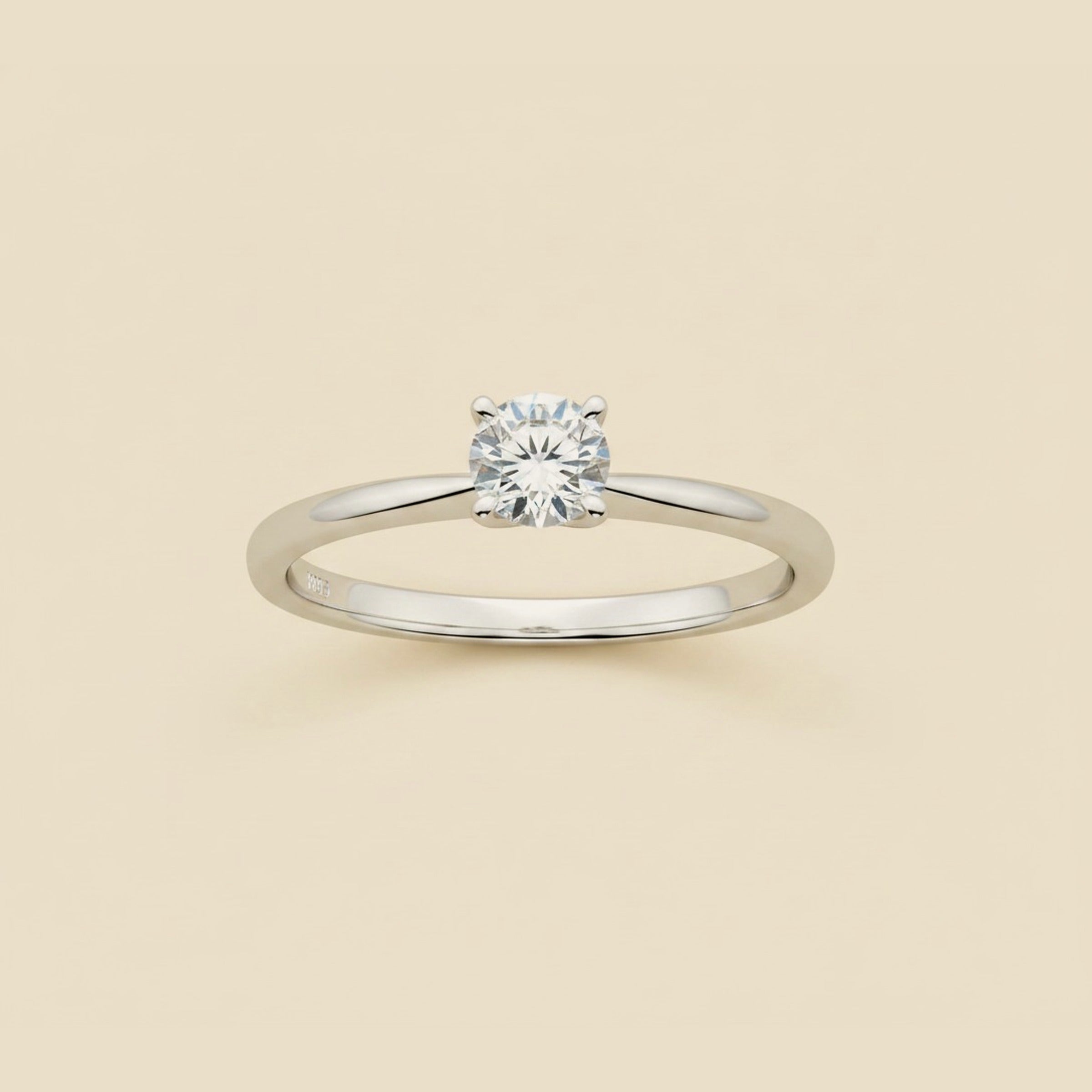 White Gold Diamond Solitaire Engagement Ring – Empire Diamond – view 2