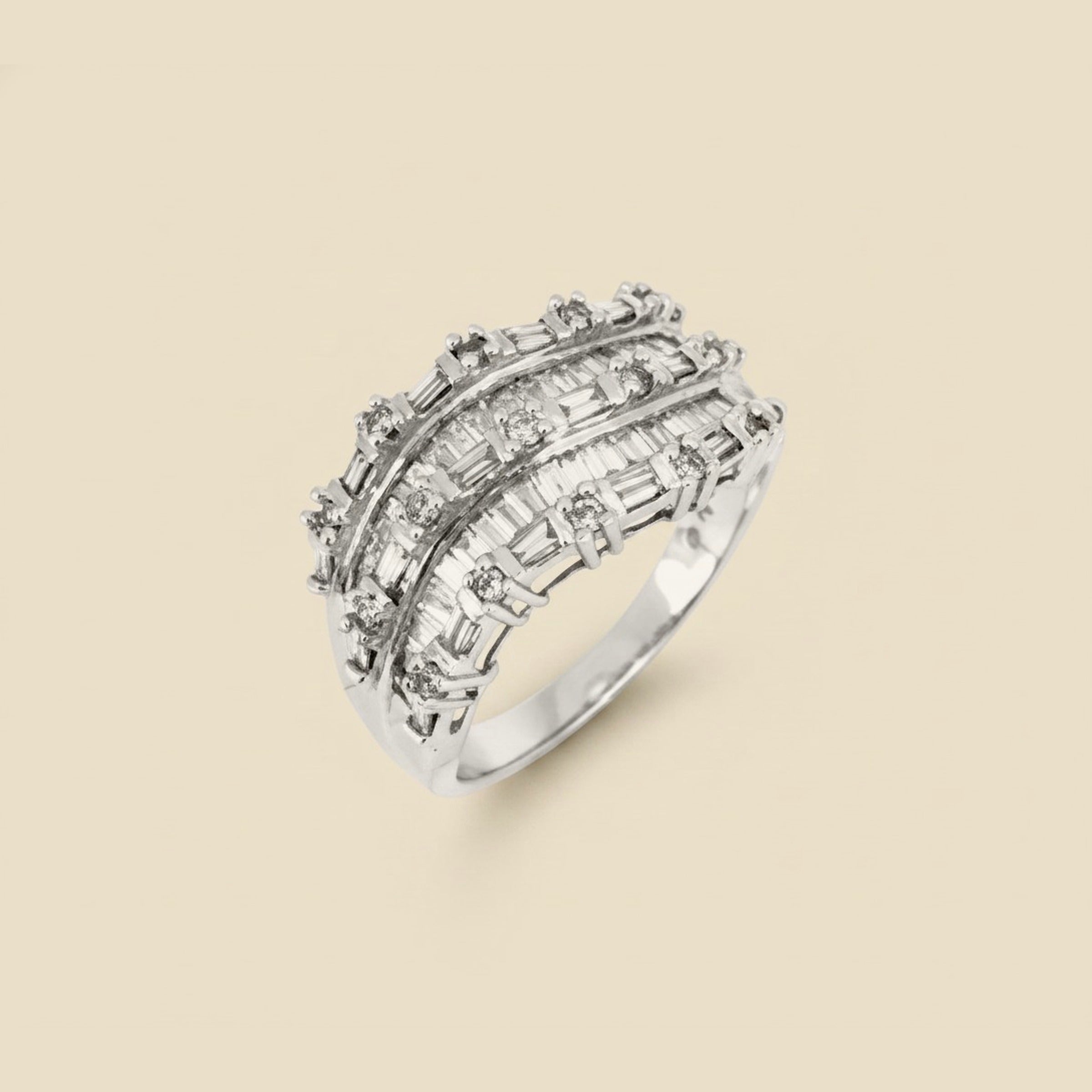 White Gold Diamond Wedding Band – Empire Diamond