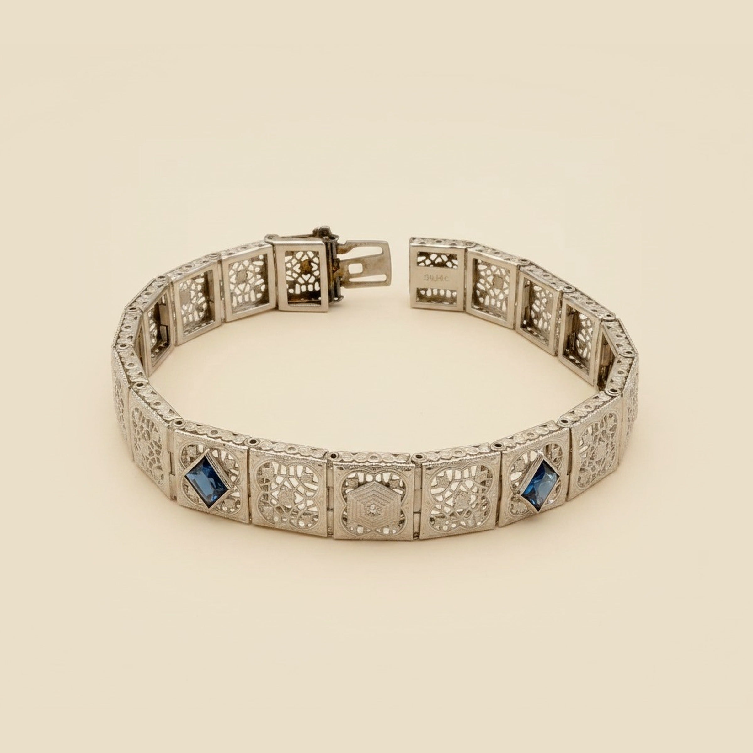 White Gold Filigree Bracelet – Empire Diamond