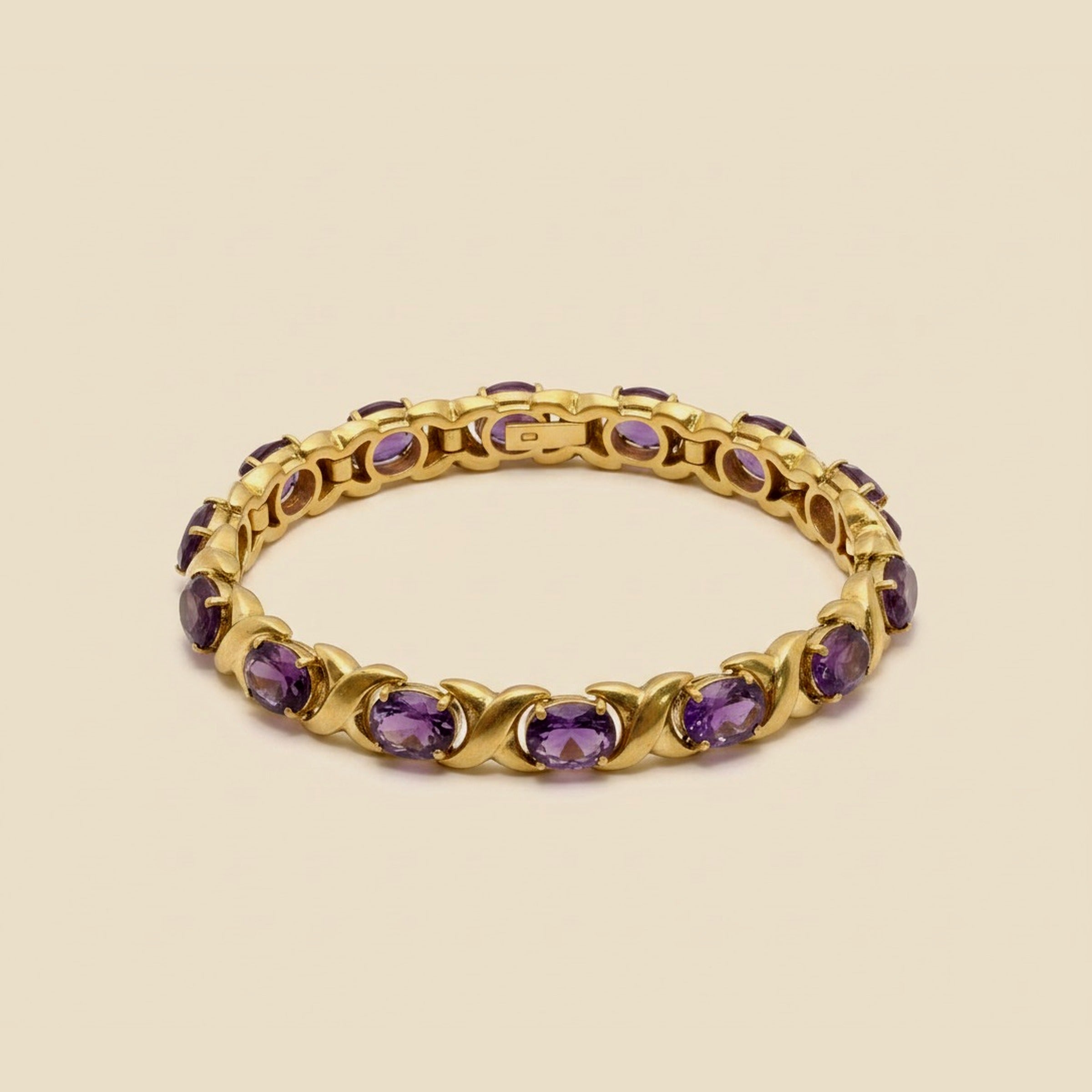X & O Amethyst Line Bracelet – Empire Diamond