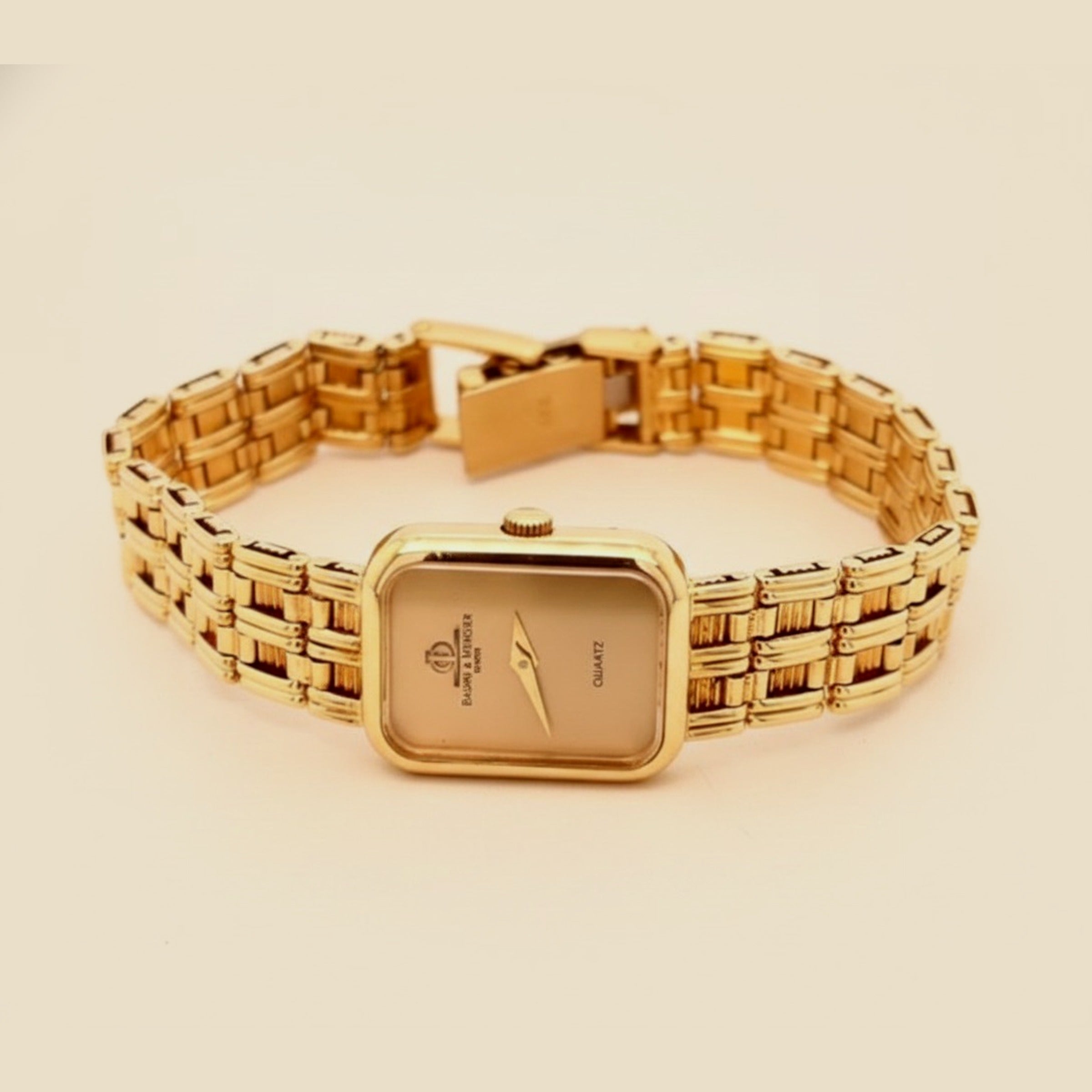 Yellow Gold Baume & Mercier Quartz Ladies Wrist Watch – Empire Diamond