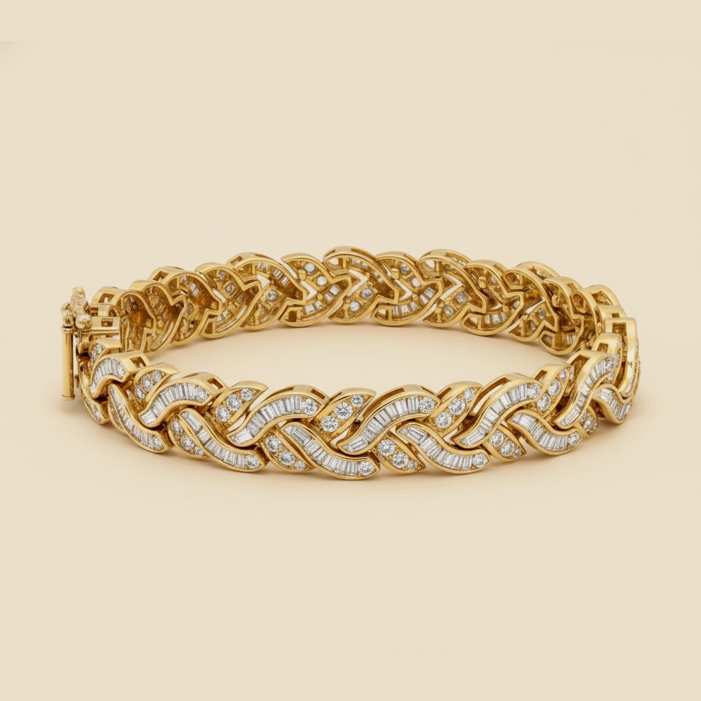 Yellow Gold Channel Set Diamond Bracelet – Empire Diamond