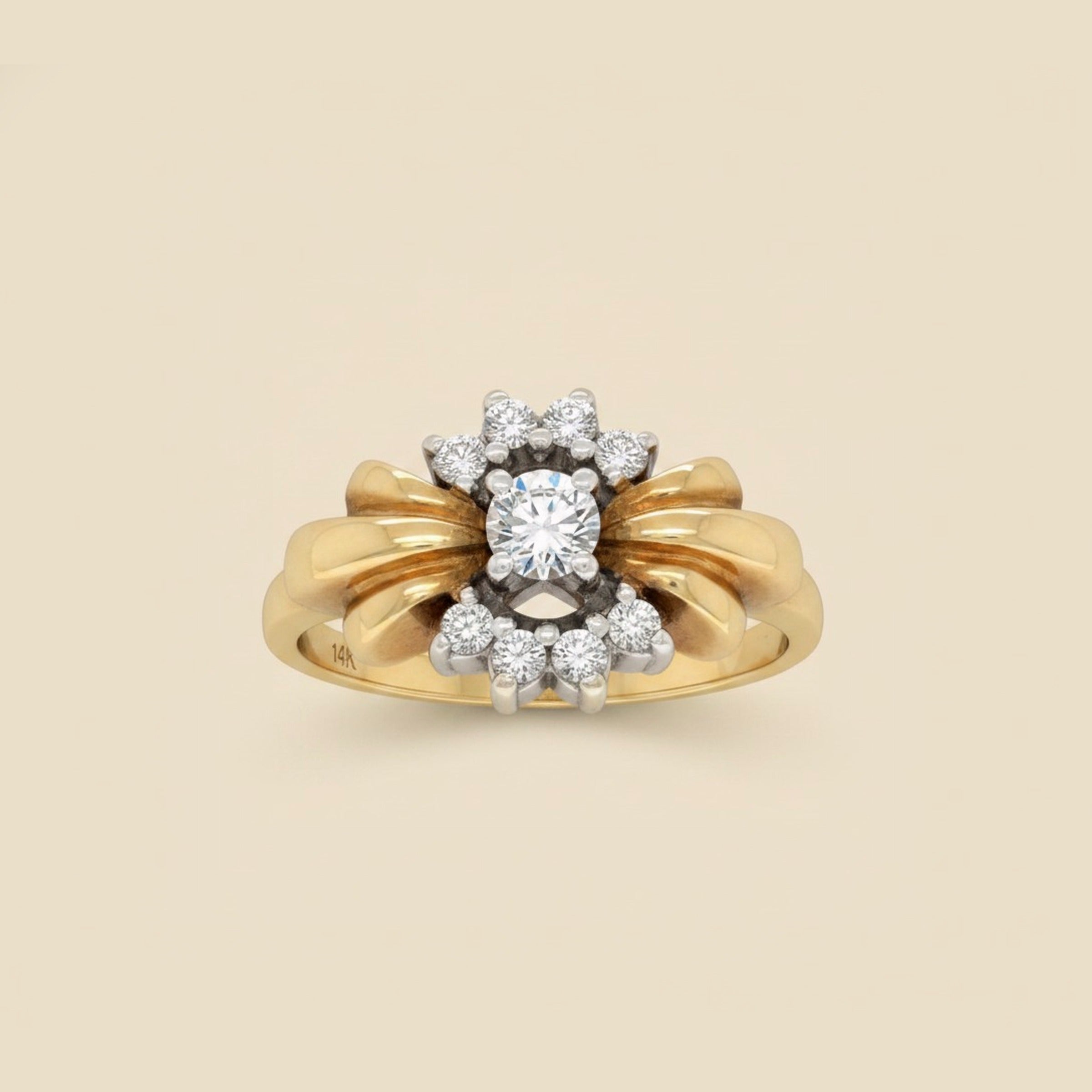 Yellow Gold Diamond Cocktail Ring