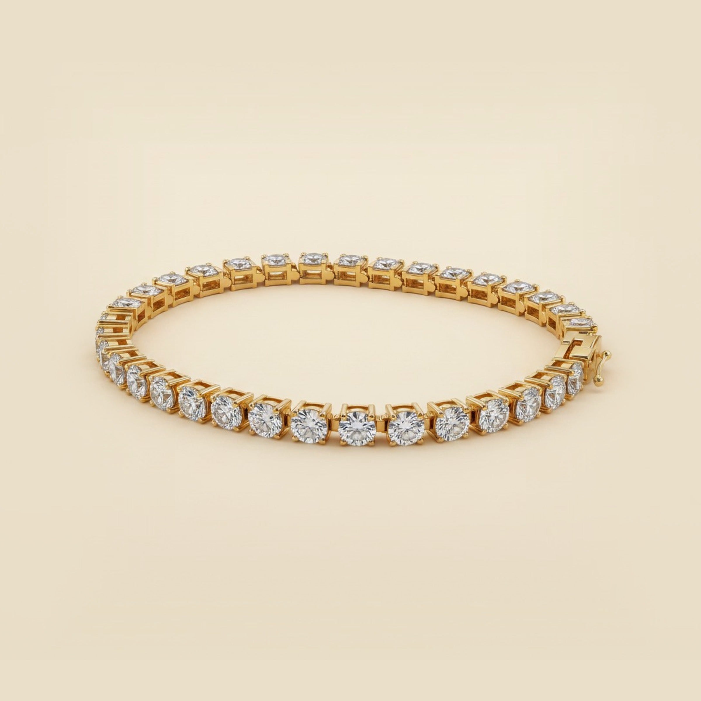 Yellow Gold Diamond Line Bracelet – Empire Diamond