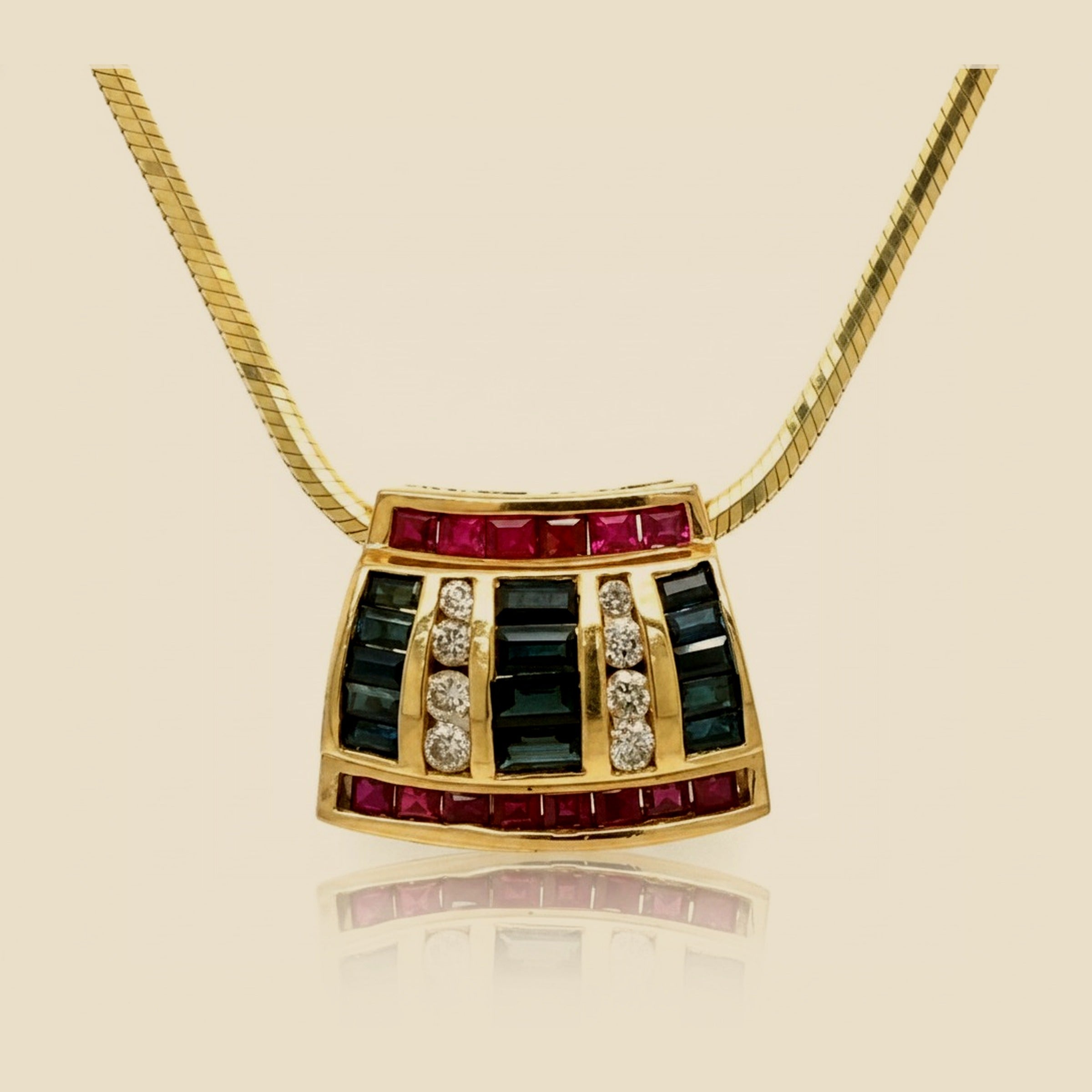 Yellow Gold Slide Pendant