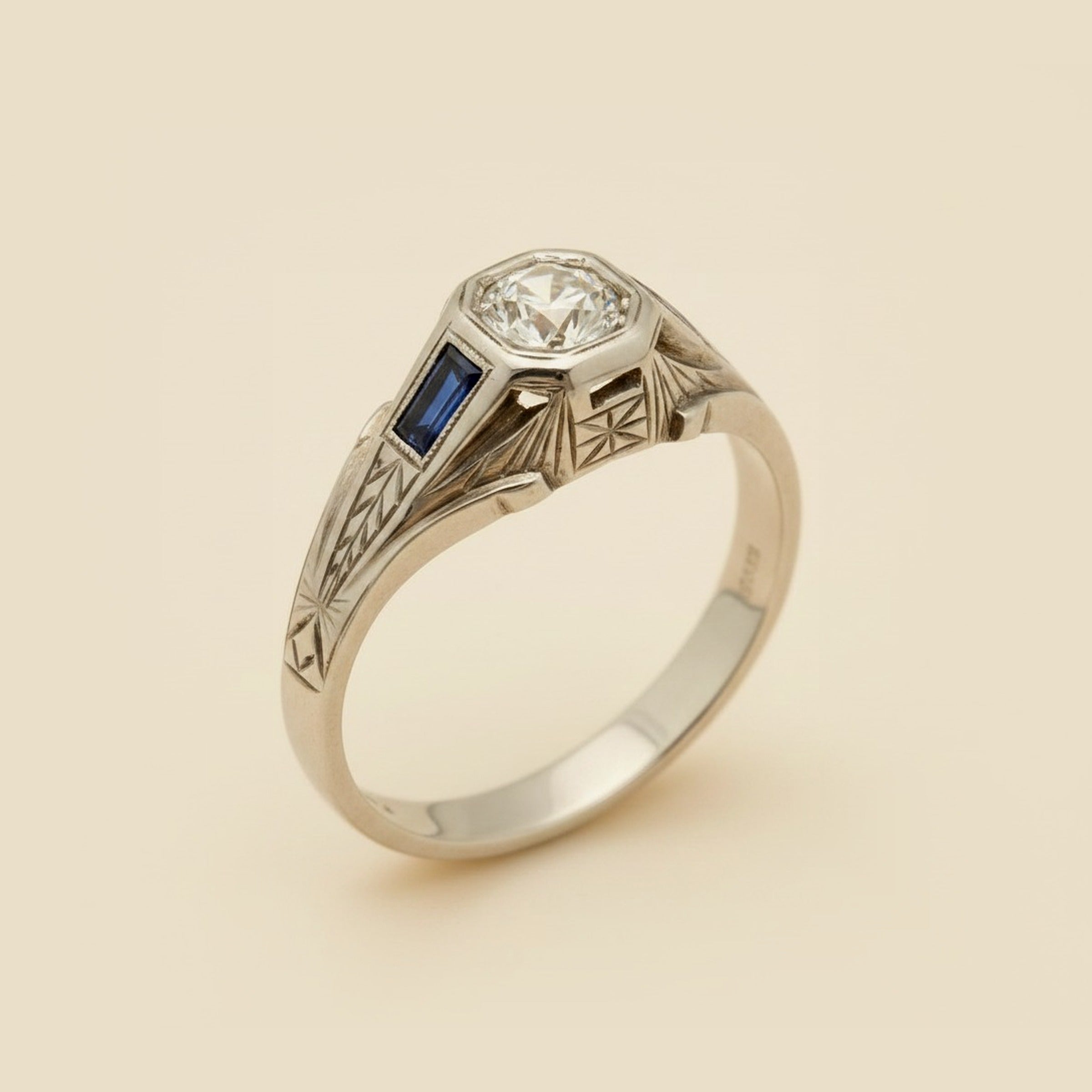 1920's White Gold Diamond Ring – Empire Diamond