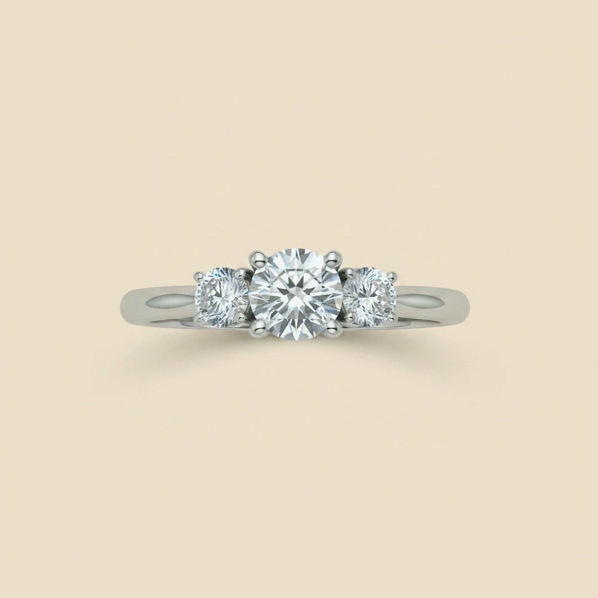 3 Stone Diamond Engagement Ring