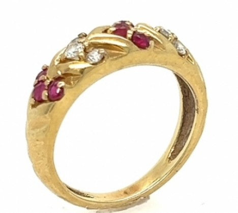 Alternating Ruby & Diamond Band/Ring – Empire Diamond