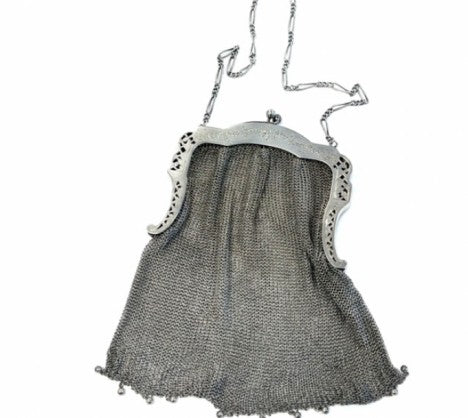 Silver Mesh Evening Purse – Empire Diamond