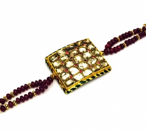 Hand painted multi-colored Enamel Bracelet – Empire Diamond – view 2