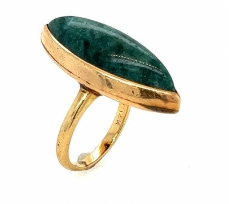 1950'S Nephrite Ring – Empire Diamond – view 3