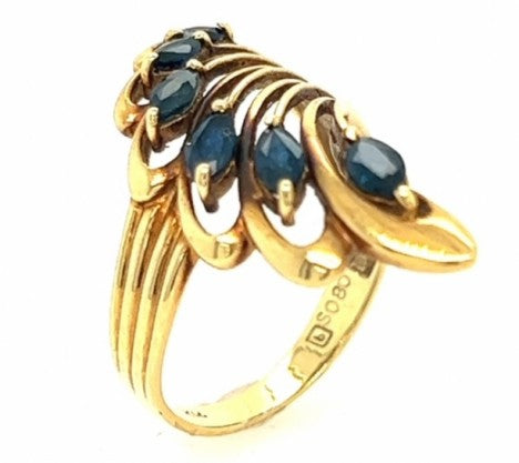 14K YG Sapphire Ring – Empire Diamond
