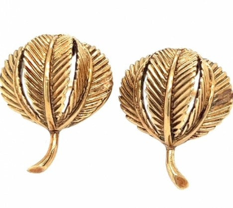 Vintage Tiffany & Co. 3-Leaf Ear Clips – Empire Diamond