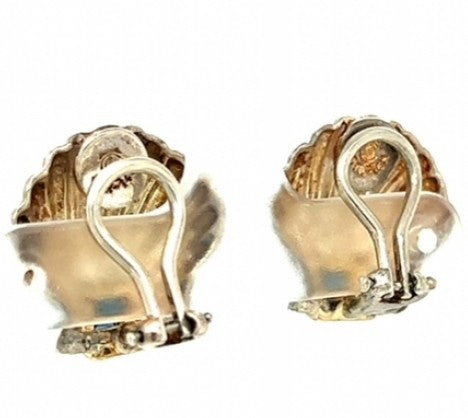 Sterling Silver TIFFANY & CO. SHELL EARRINGS – Empire Diamond – view 3