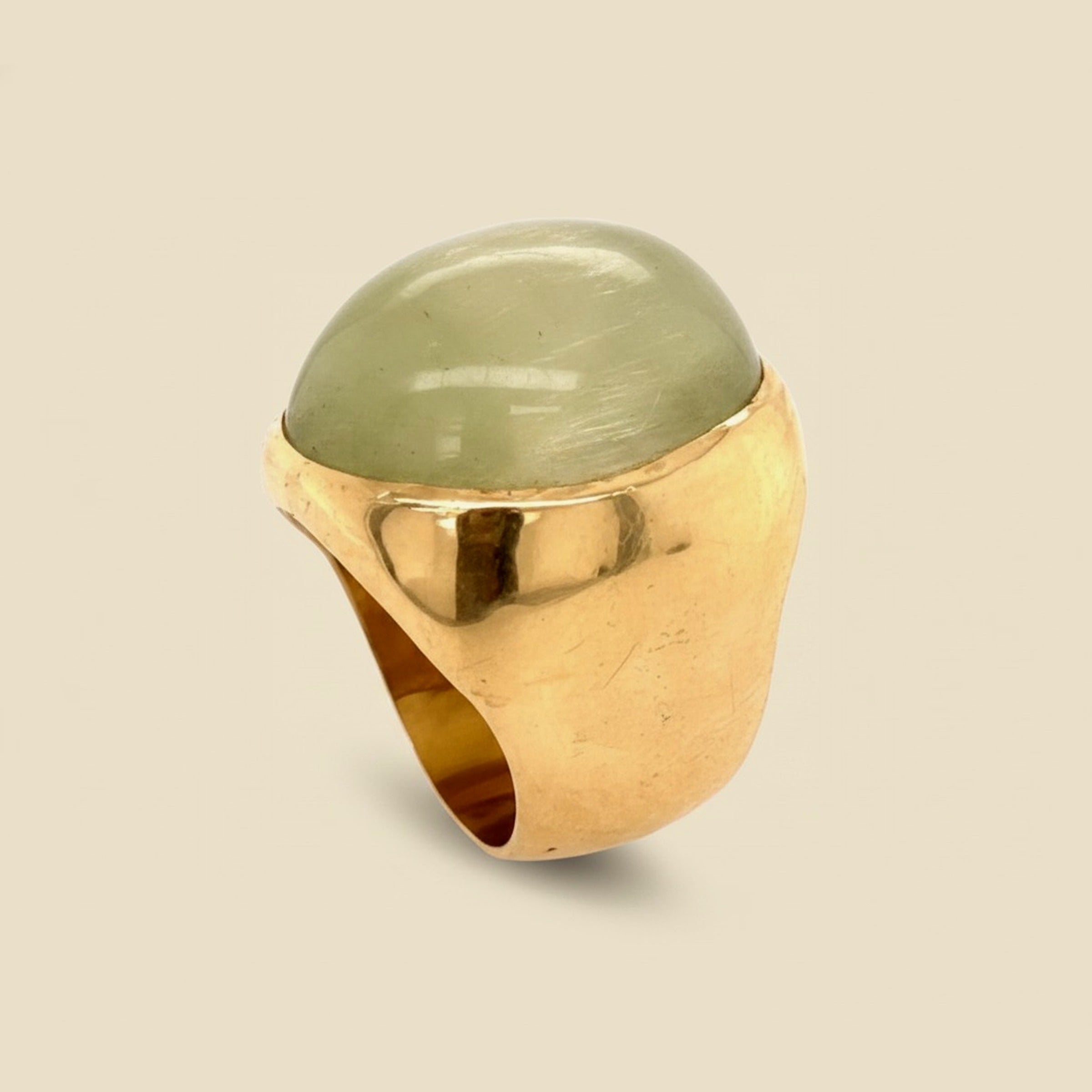 Bezel Set Chrysoberyl Cat's Eye Men's Ring