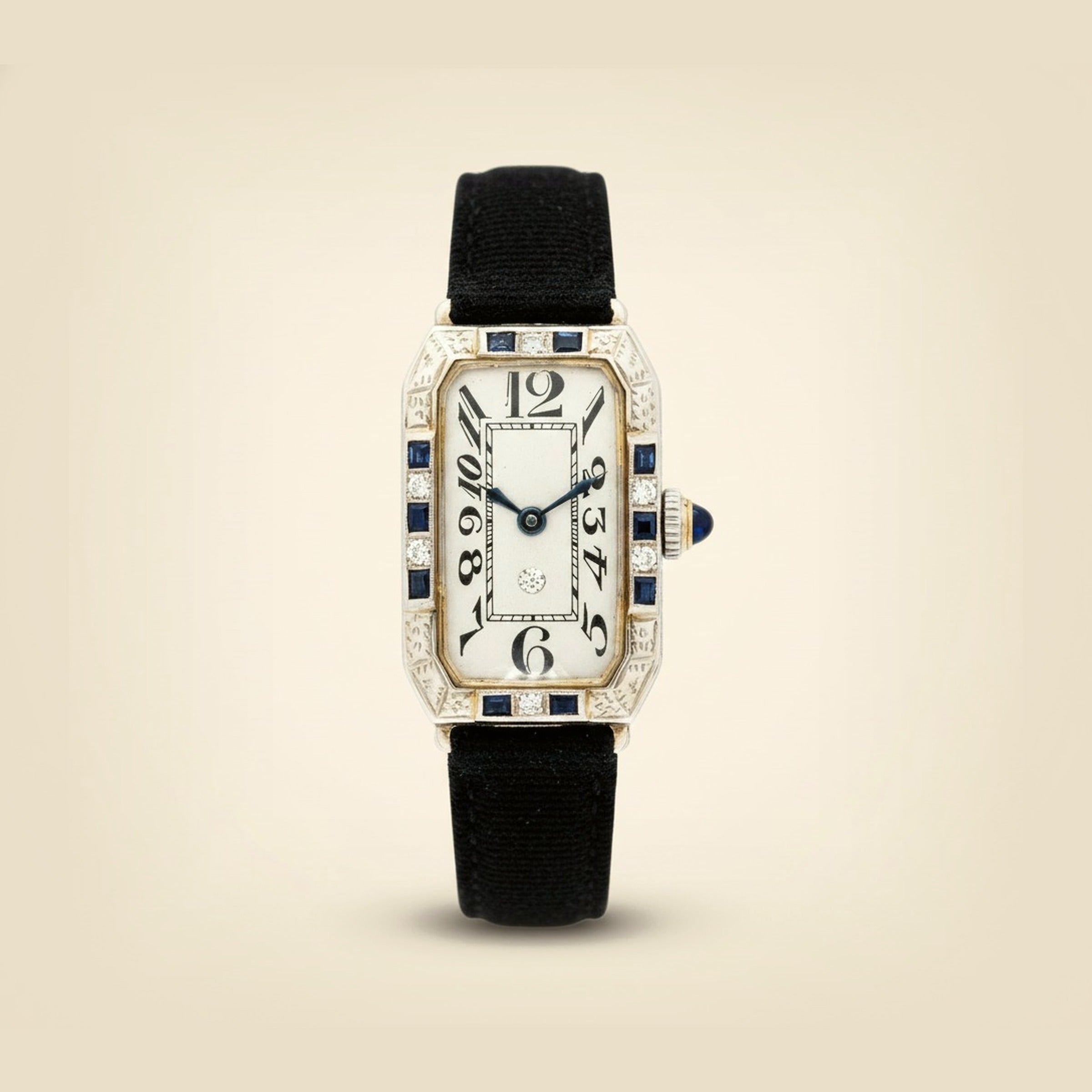 Bulova 1920's 18k White gold Mechanical Wrist Watch