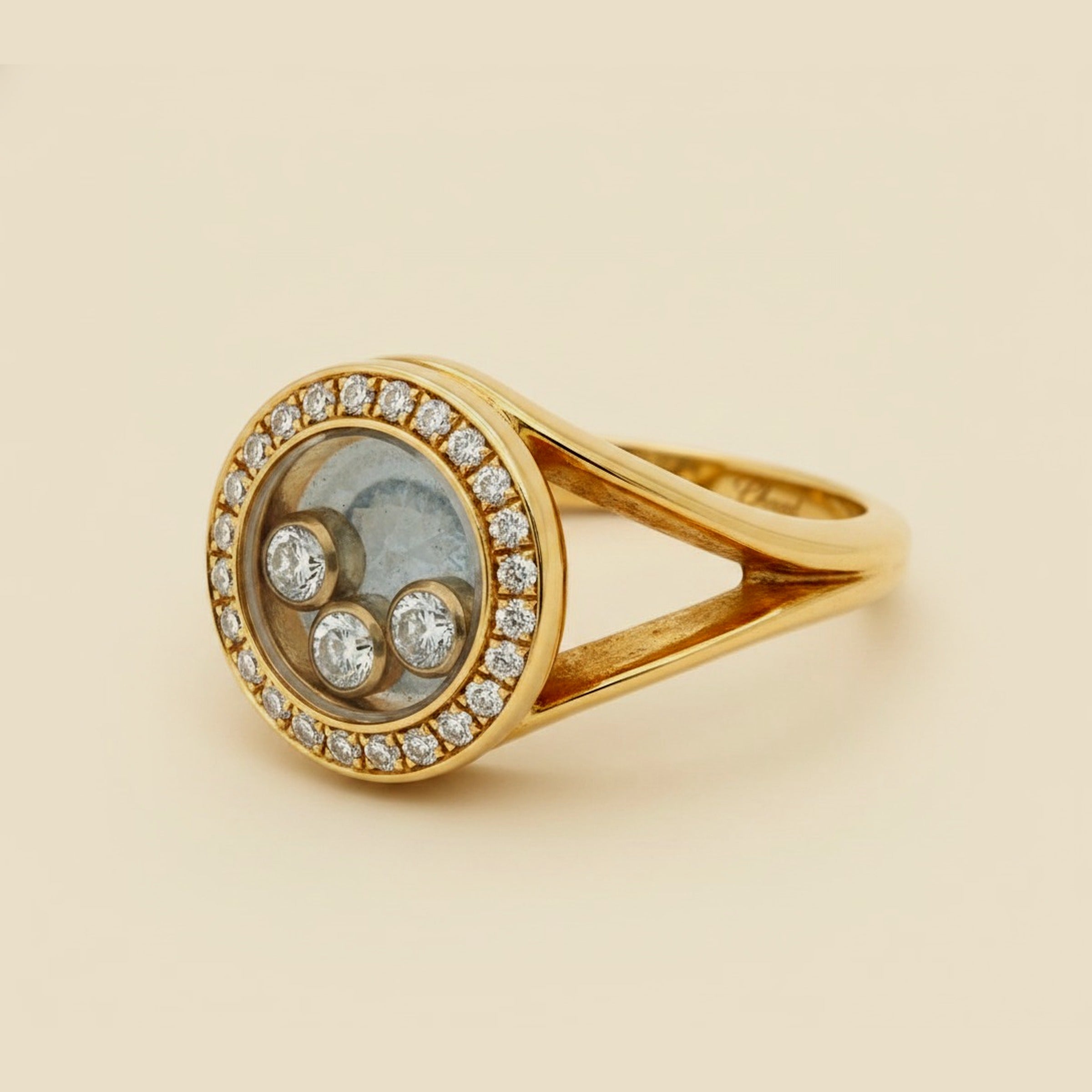 Chopard Yellow Gold Happy Diamonds Icons Ring – Empire Diamond
